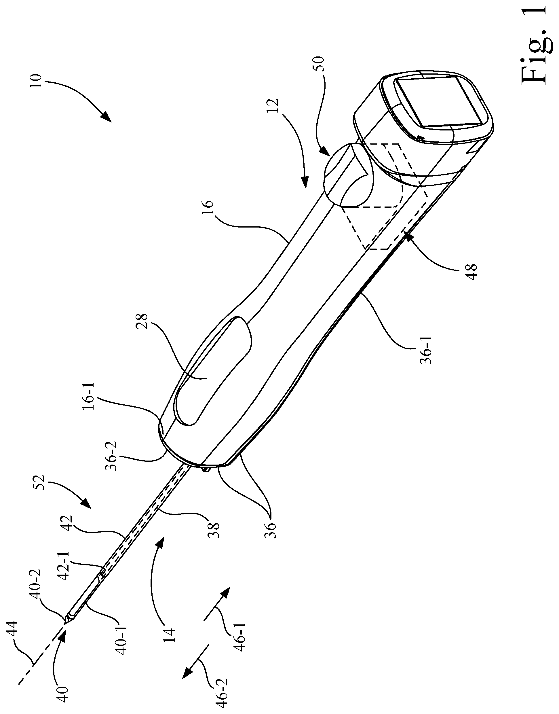 Patent US12137887 — Sample container and coaxial introducer cannula for a biopsy apparatus — Figure 1