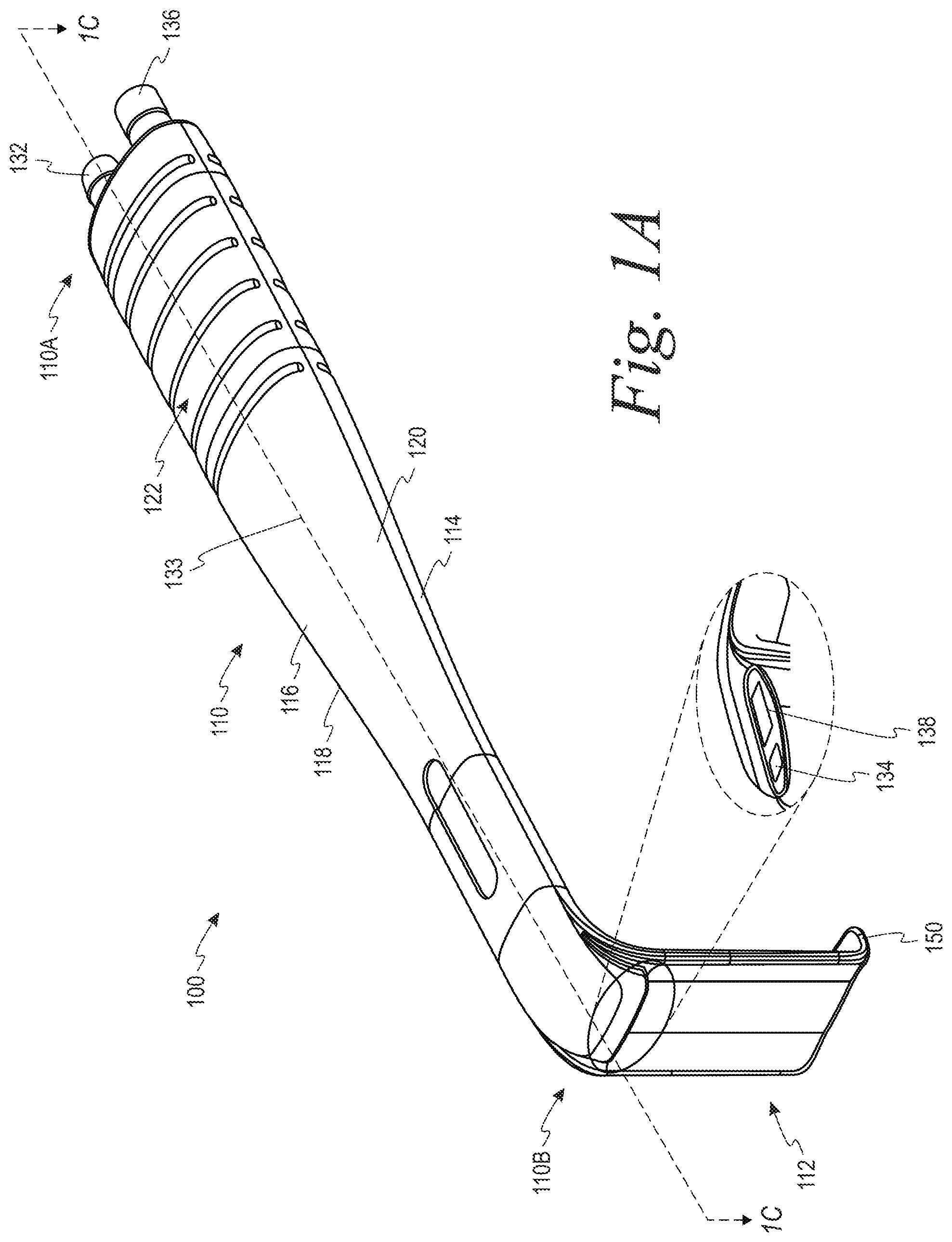 Patent US12137890 — Surgical retractor, methods of making a surgical retractor, and methods of retracting tissue — Figure 1