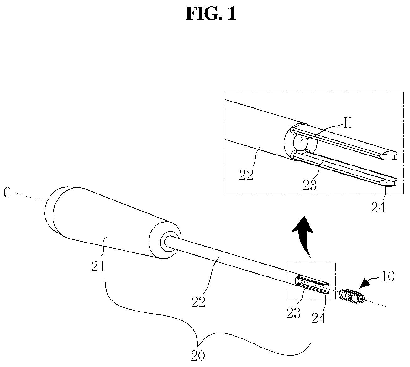 Patent US12137893 — Perforator-integral suture anchor device — Figure 1