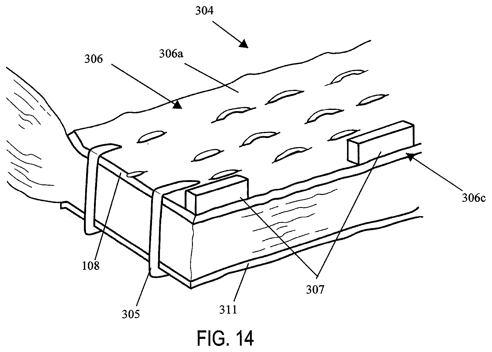 Patent US12137912 Figure 12 – Compressible adjunct with attachment regions