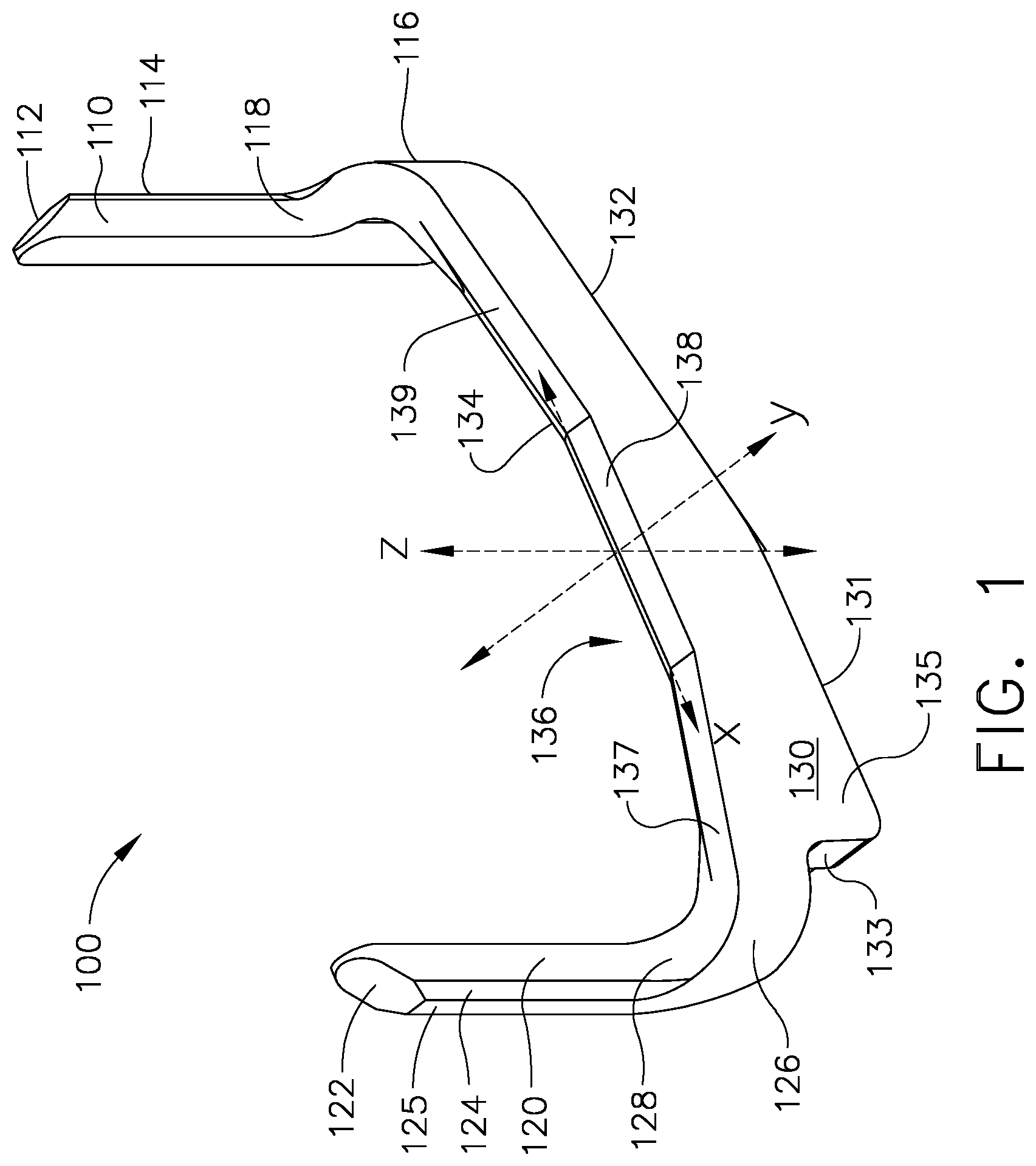 Patent US12137913 — Staple cartridge assembly comprising various tissue compression gaps and staple forming gaps — Figure 1