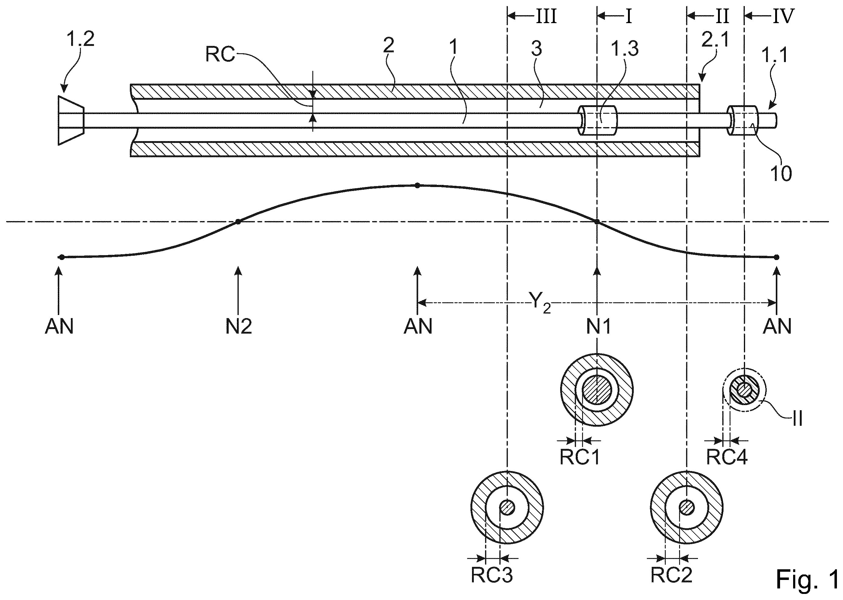 Patent US12137930 — System of sonotrode and guide shaft — Figure 1