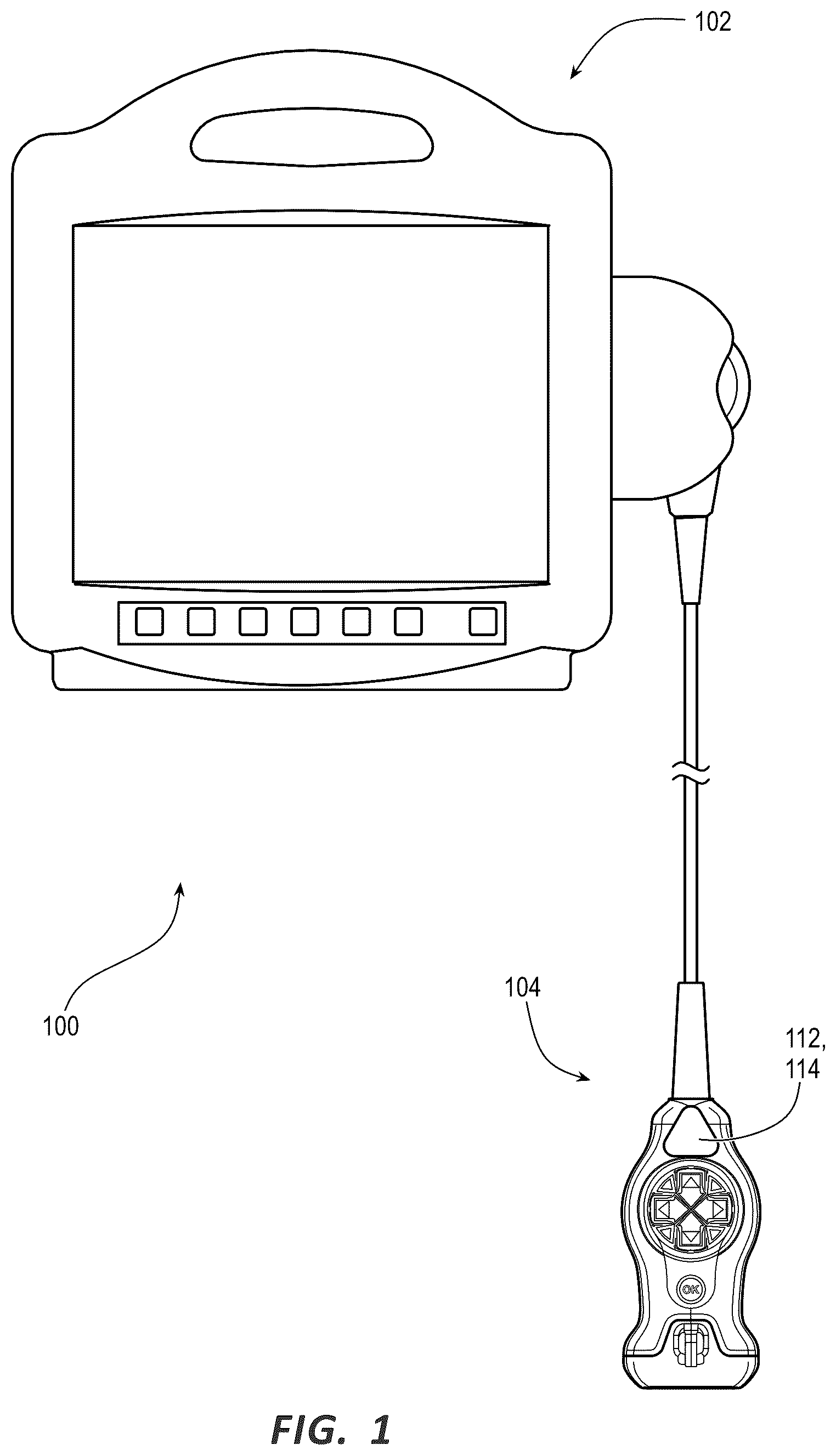 Patent US12137987 — Ultrasound systems and methods for sustained spatial attention — Figure 1