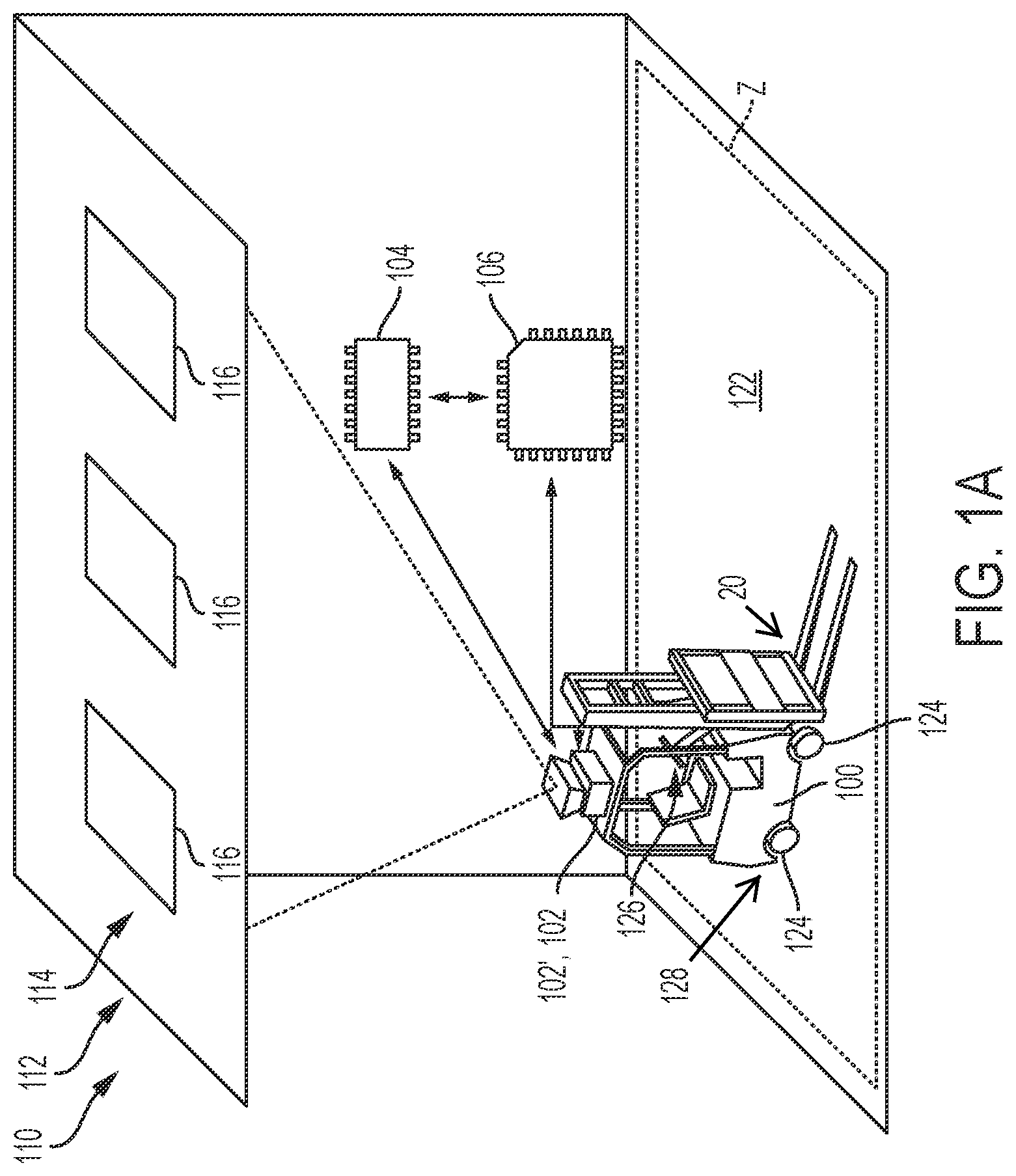 Patent US12139012 — Systems and methods for warehouse environment speed zone management — Figure 1