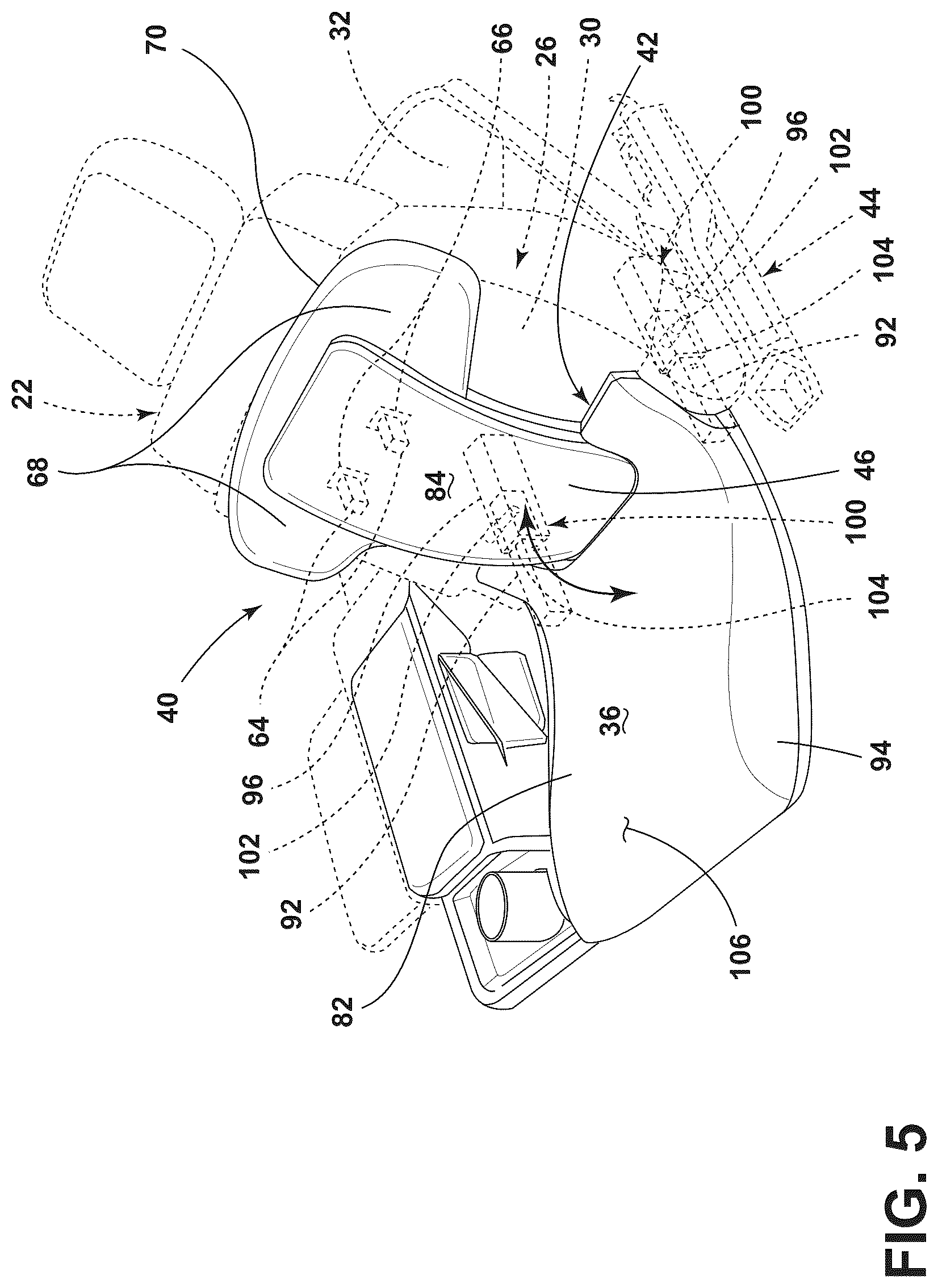 Patent US12139052 Figure 5 – Seating solutions for a stationary vehicle