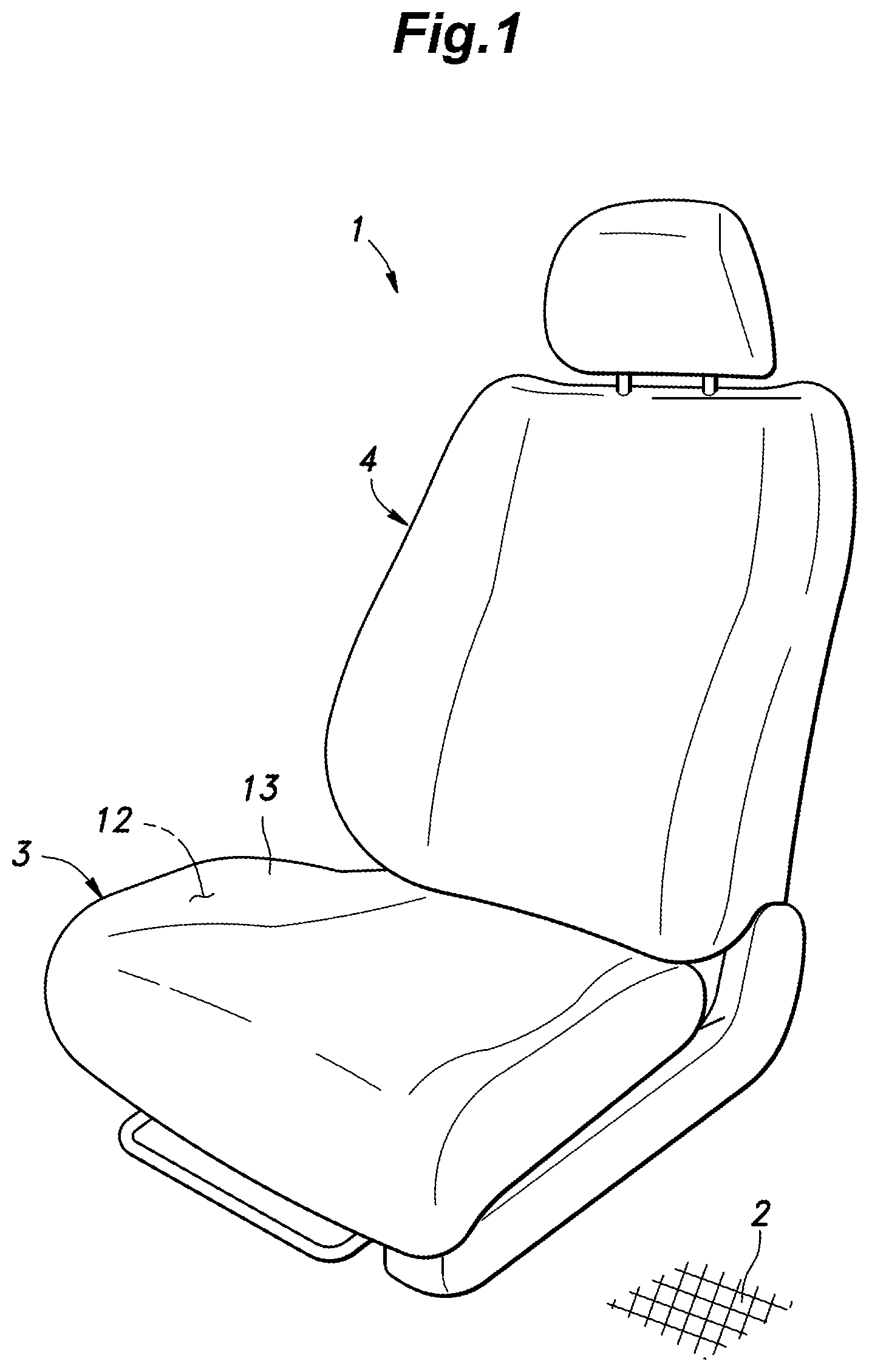Patent US12139058 — Vehicle seat — Figure 1