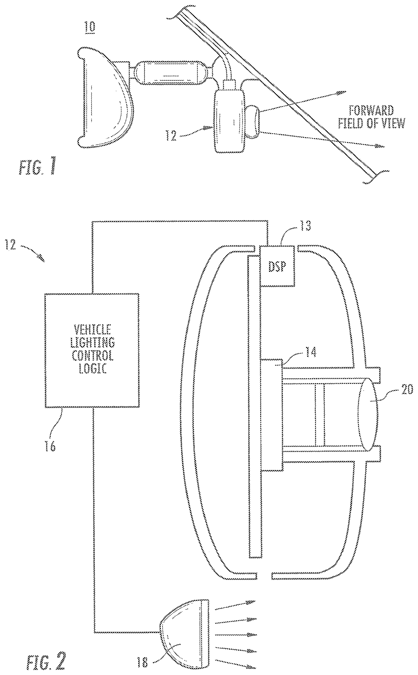 Patent US12139063 Figure 1 – Vehicular vision system with construction zone recognition