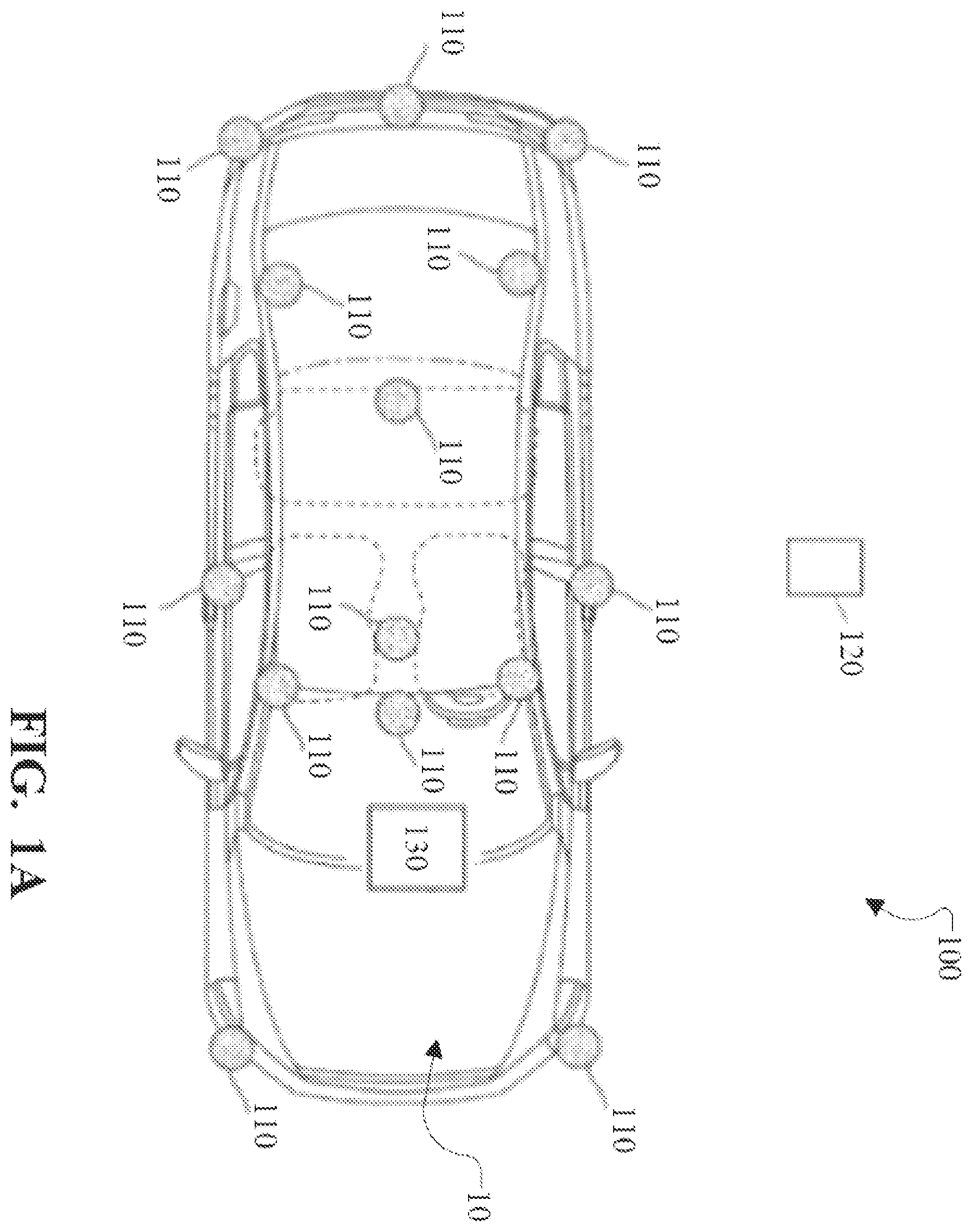 Patent US12139087 — Methods and systems for estimating vital signs of vehicle occupants using ultra wideband — Figure 1