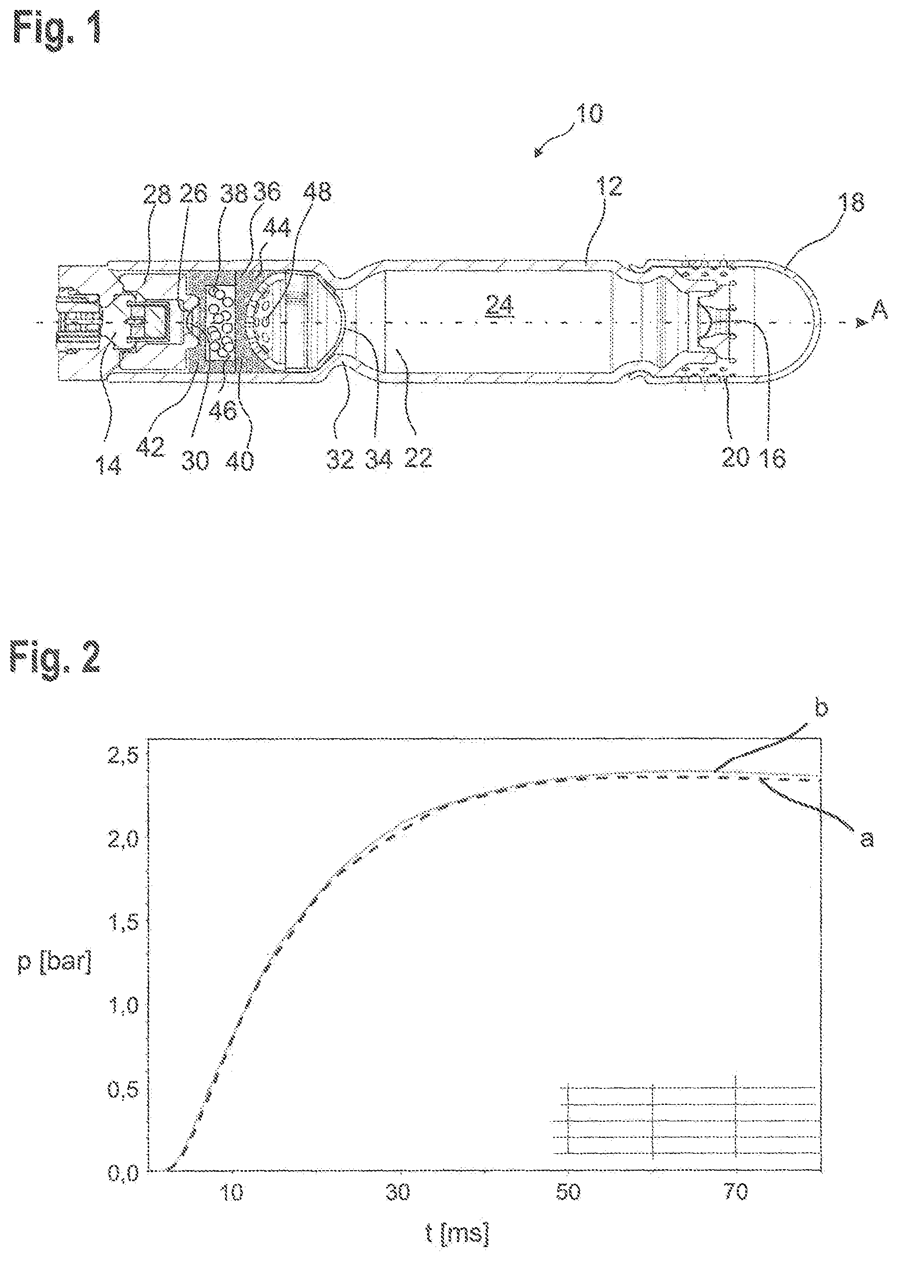 Patent US12139095 — Gas generator — Figure 1
