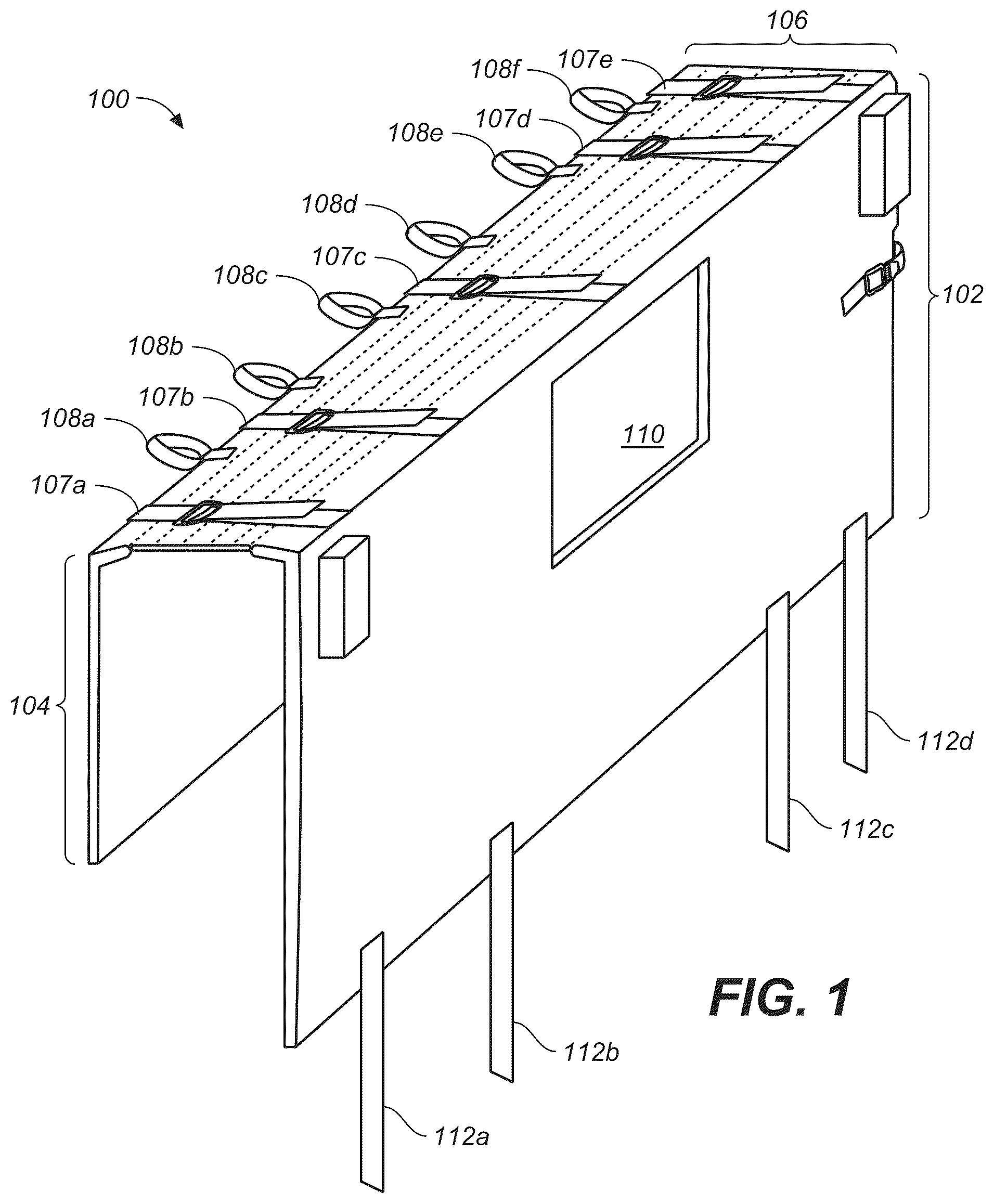Patent US12139105 — Tailgate pad — Figure 1