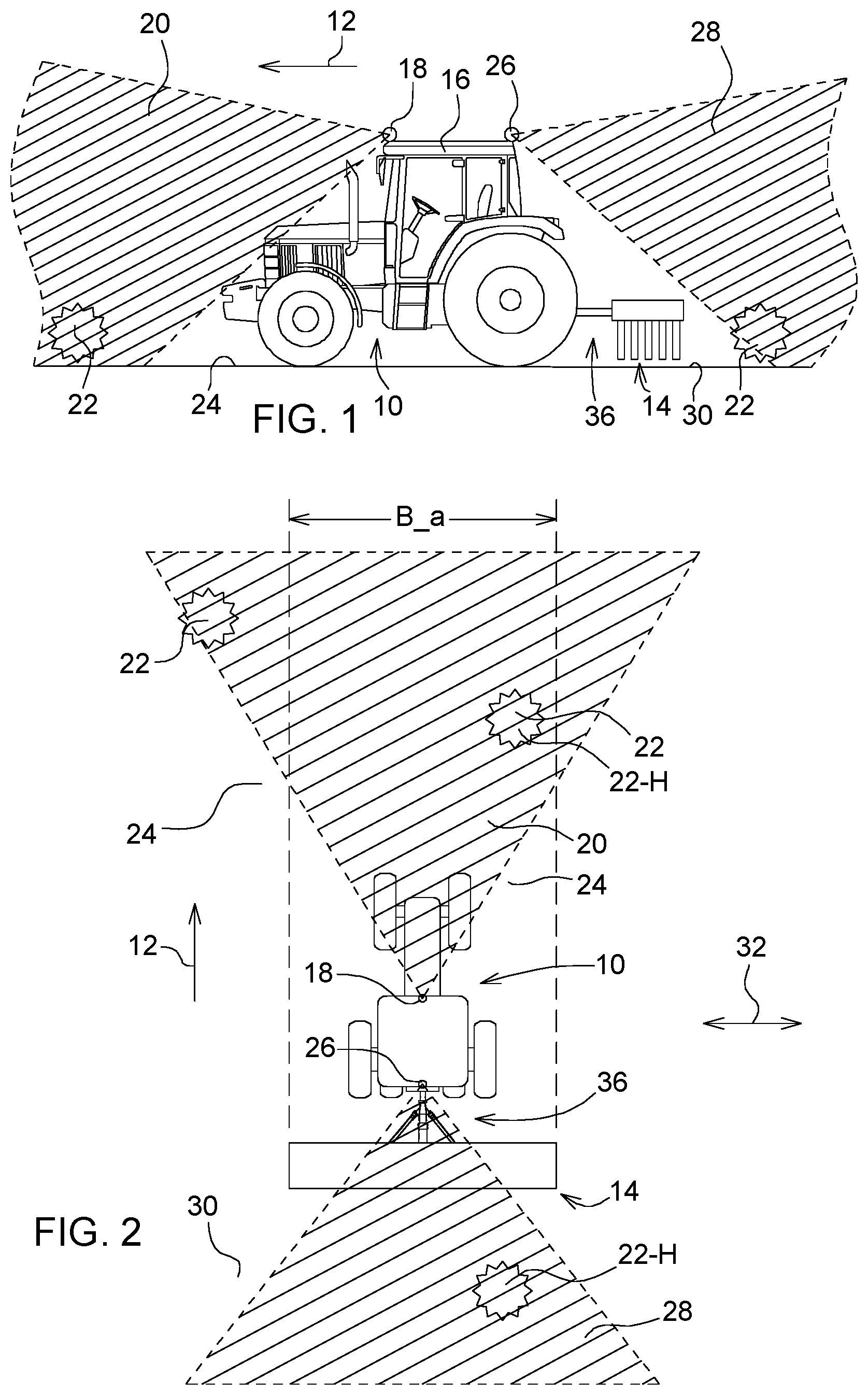Patent US12139135 — Method for identifying an obstacle — Figure 1