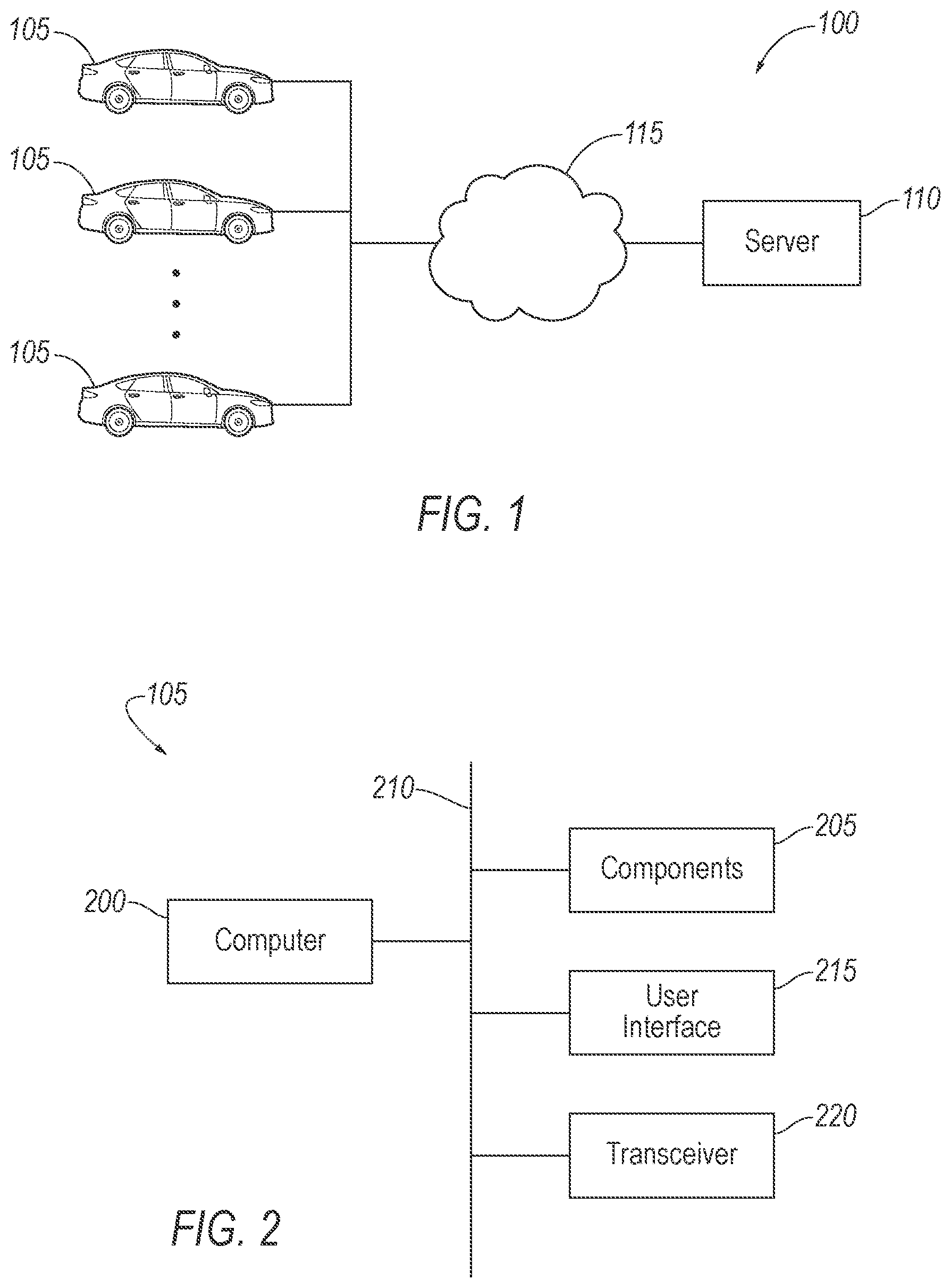Patent US12139146 Figure 1 – Vehicle data transmission