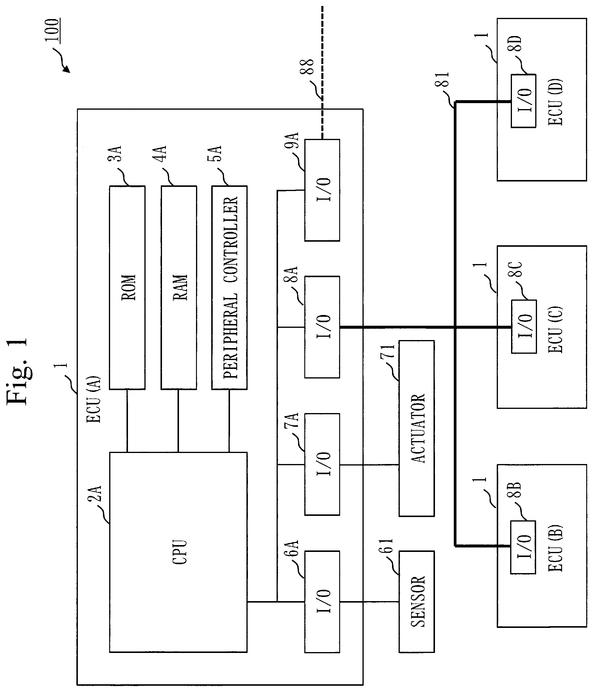 Patent US12139152 — In-vehicle electronic control unit and computer readable medium — Figure 1