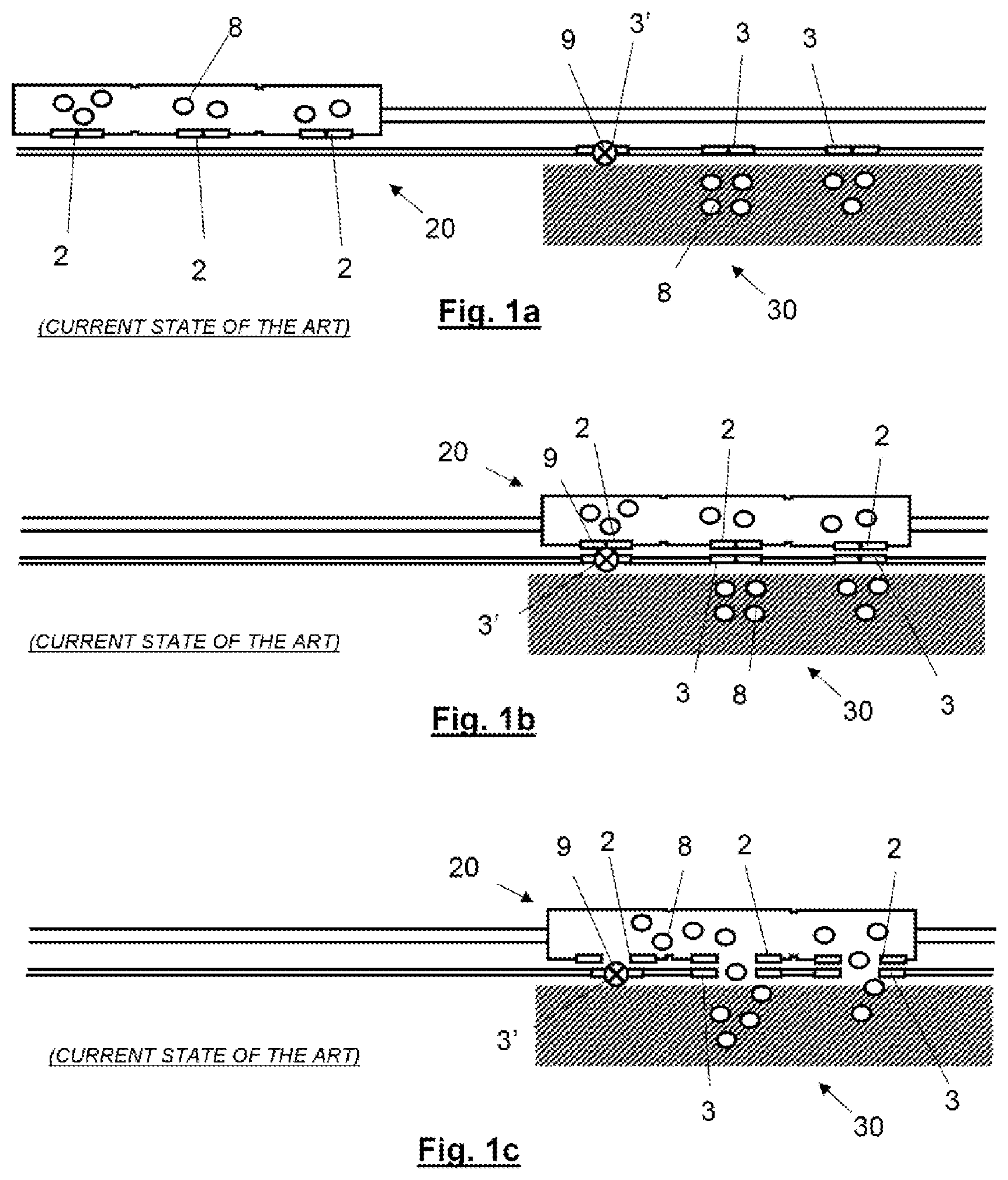 Patent US12139175 — System and method for harmonising the operating status of pairs of doors formed by a train door and a platform door — Figure 1