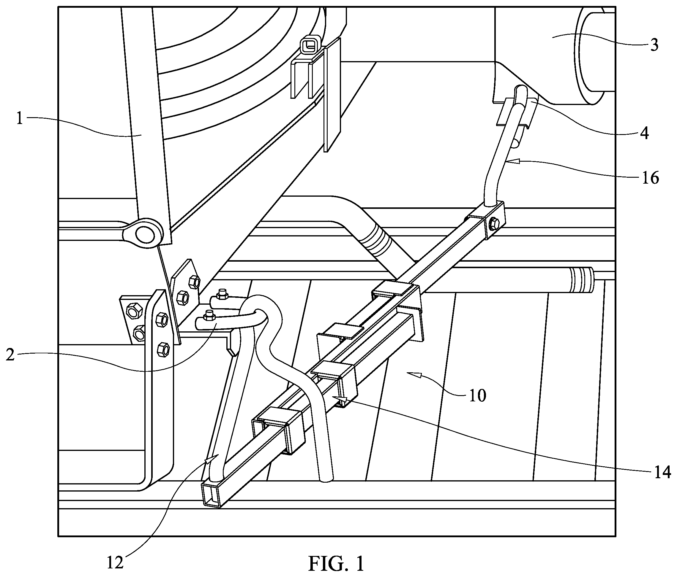 Patent US12139180 — Railcar uncoupling lever apparatus and methods of using the same — Figure 1