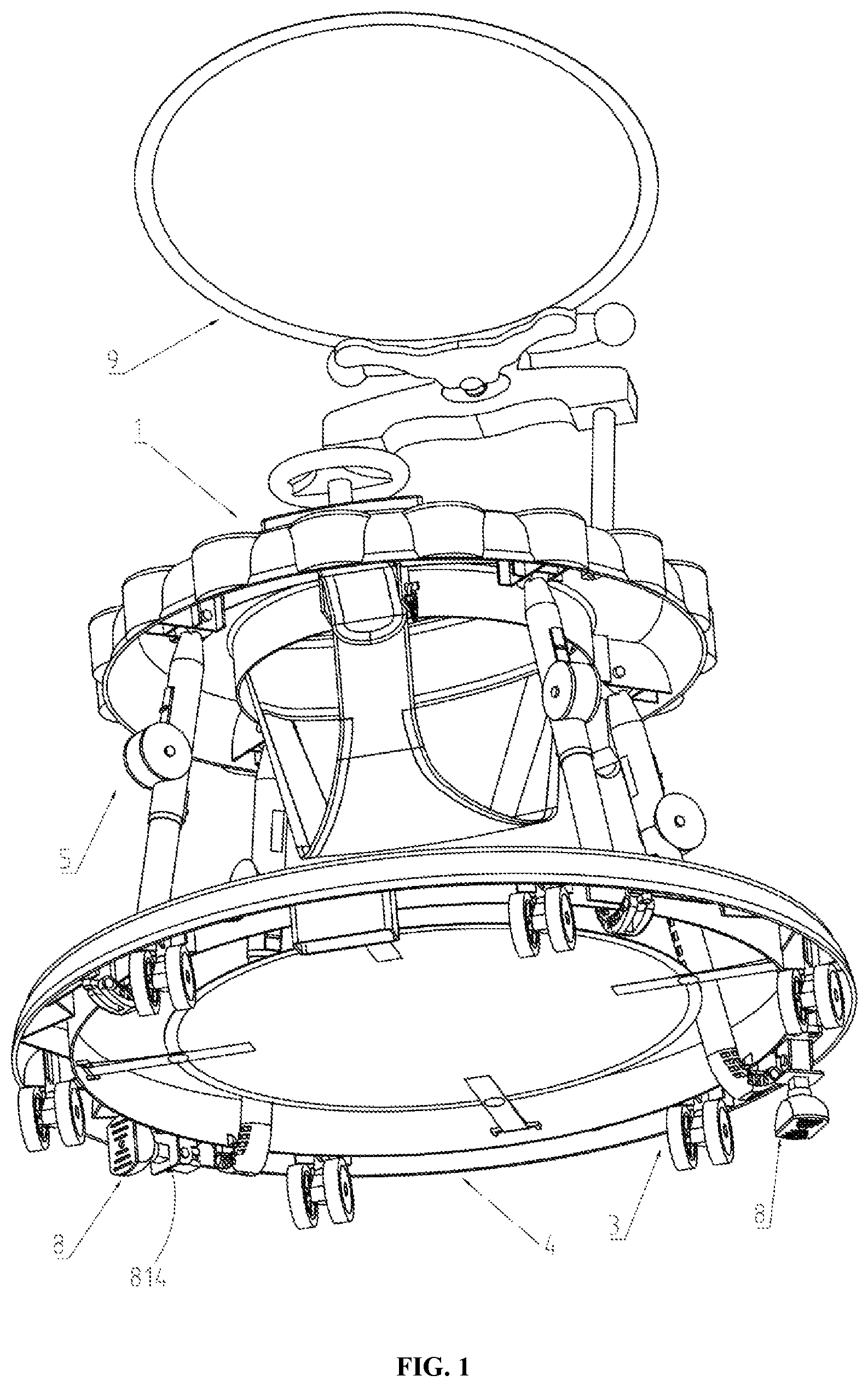 Patent US12139186 — Baby walker — Figure 1