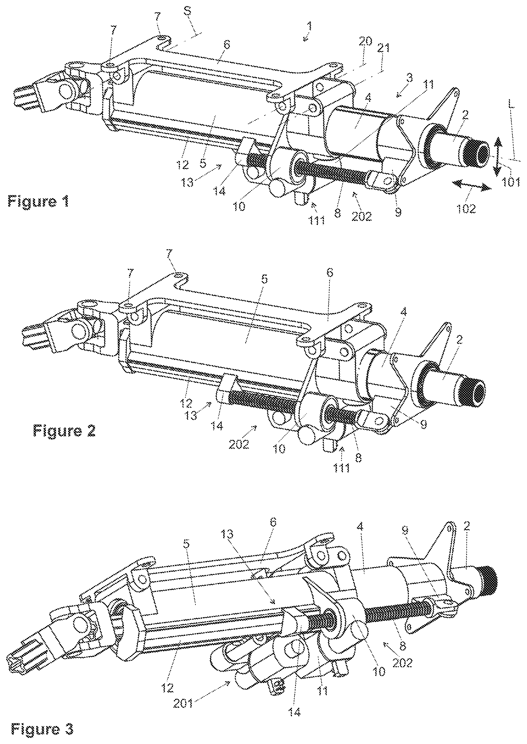 Patent US12139188 — Position detection for a steering column of a motor vehicle — Figure 1