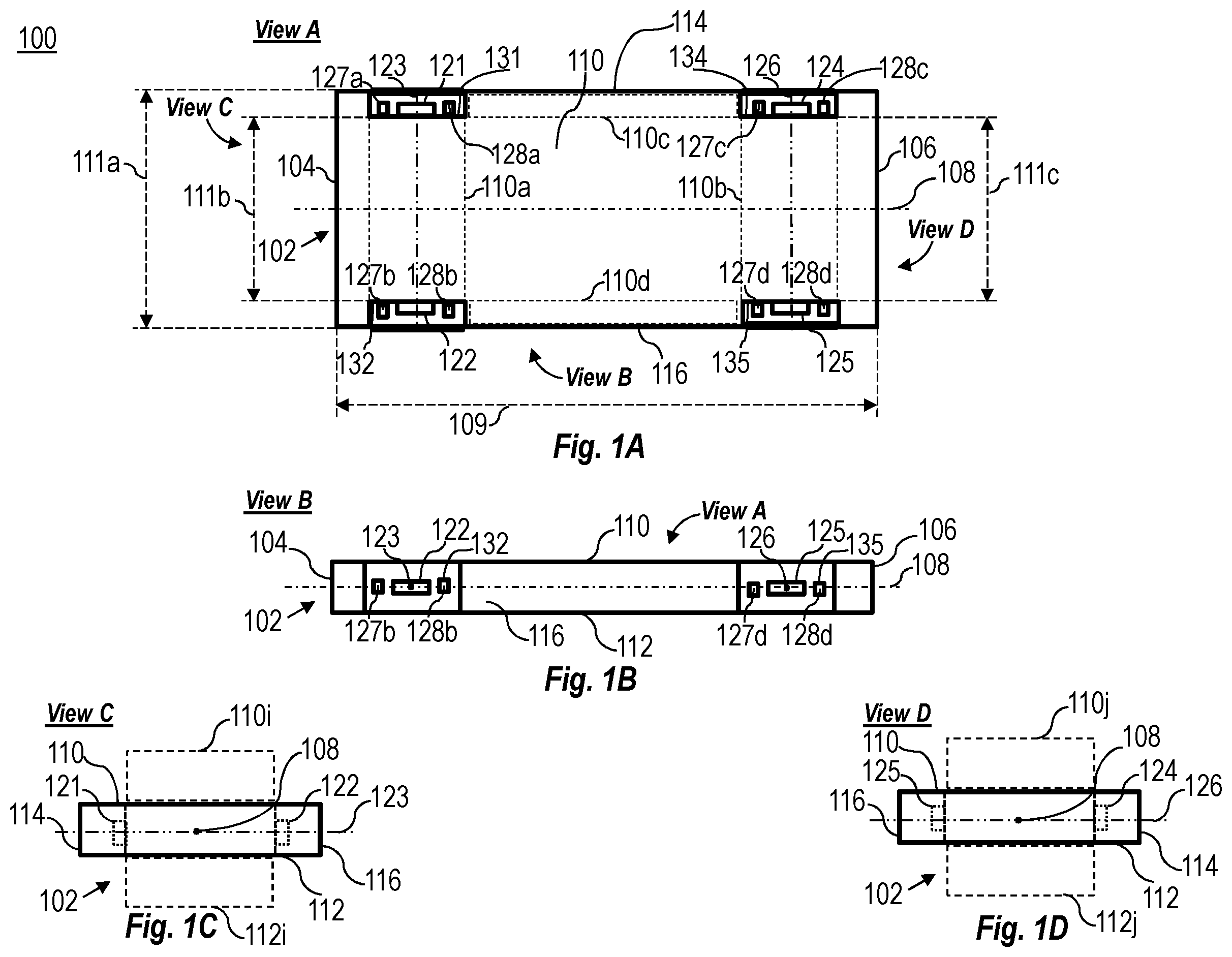Patent US12139198 — Vehicle chassis platform — Figure 1