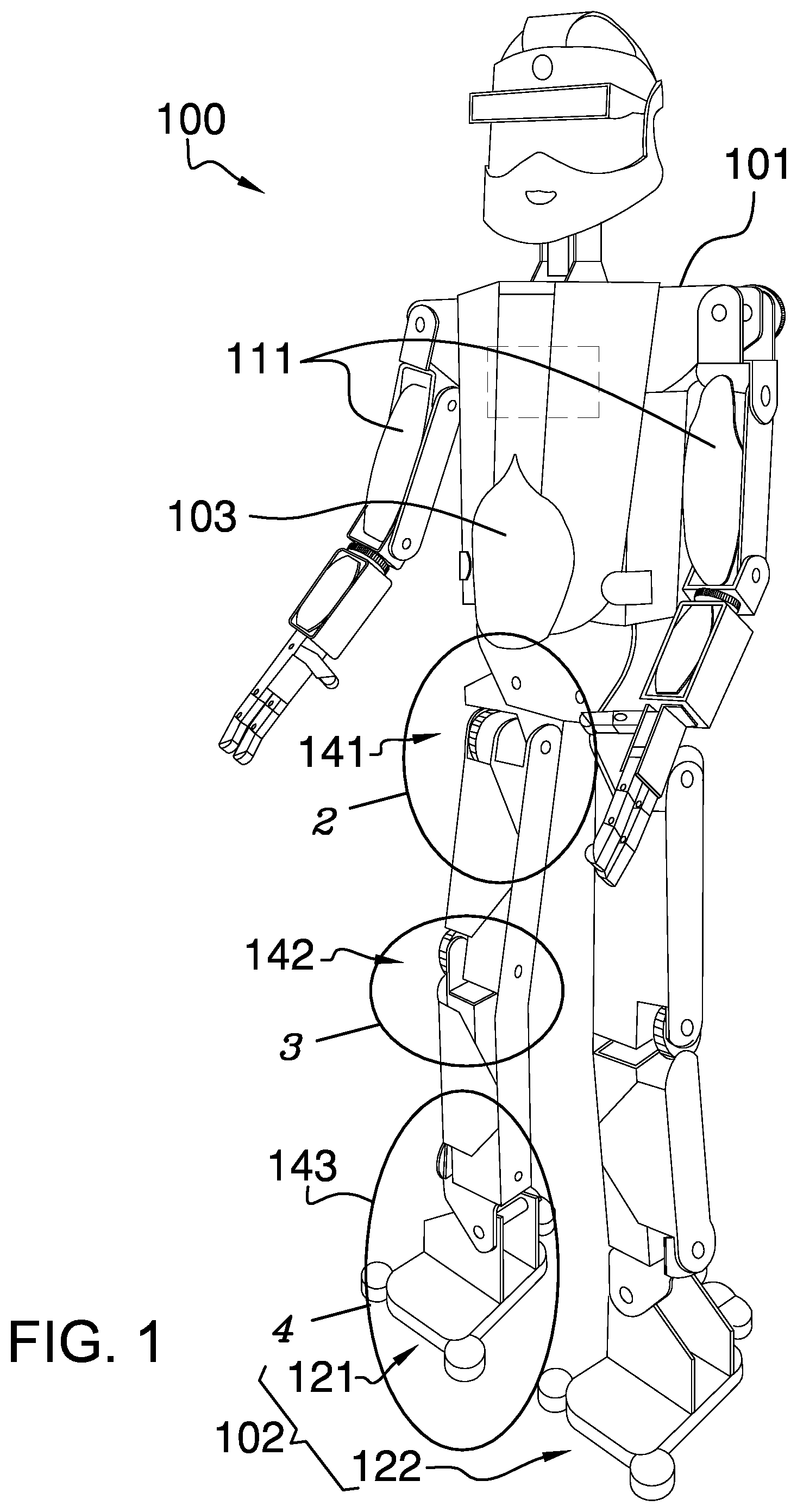 Patent US12139219 — Walking robot — Figure 1