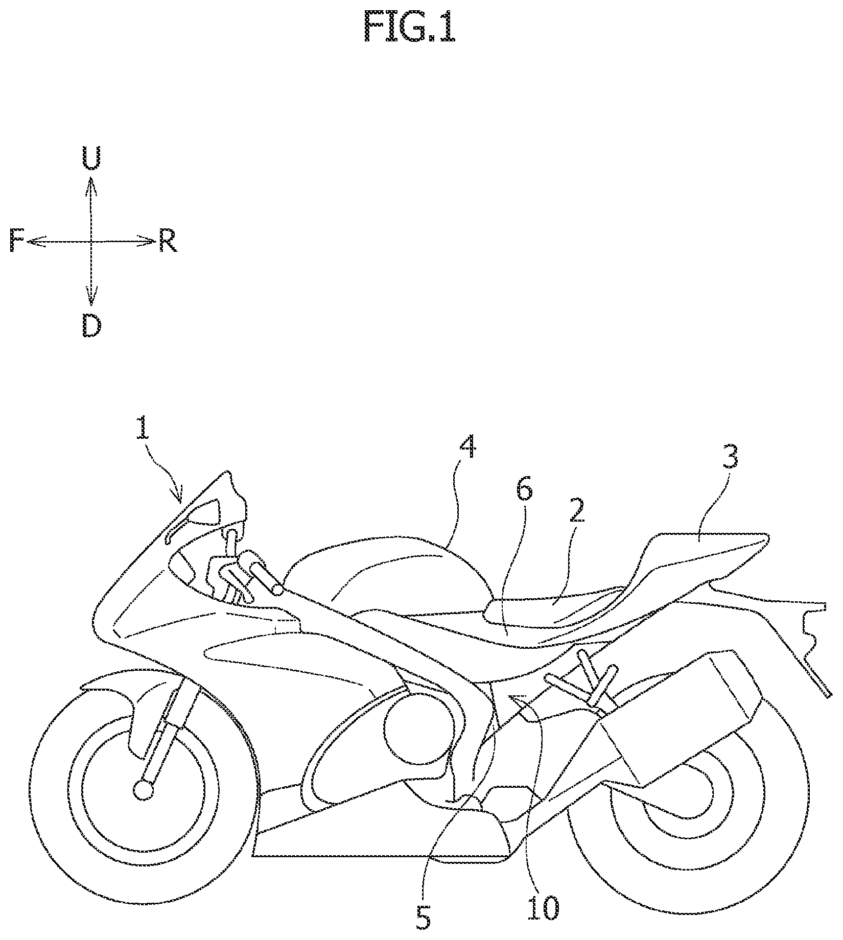 Patent US12139225 — Motorcycle seat rail and method of manufacturing the same — Figure 1