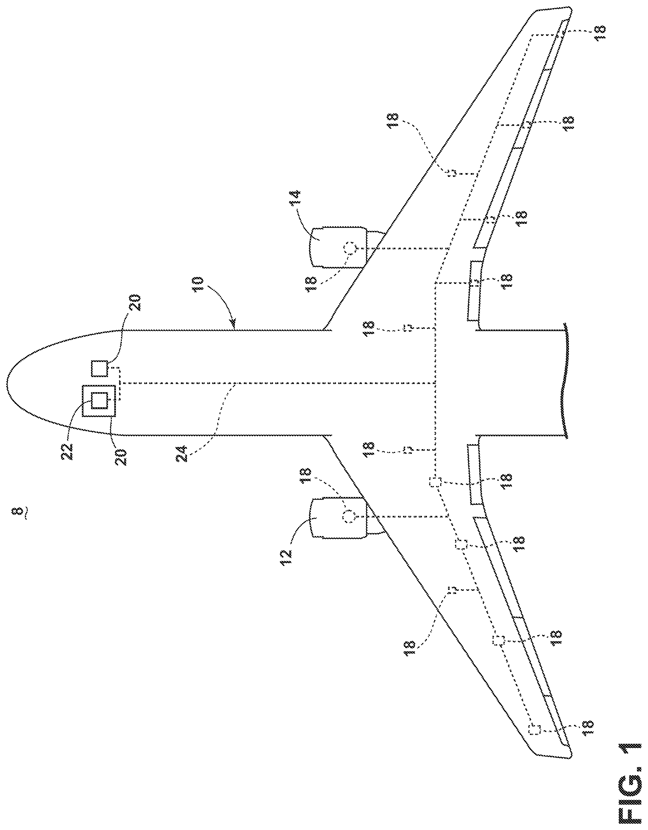 Patent US12139250 — Method and system to provide data from an avionics system — Figure 1