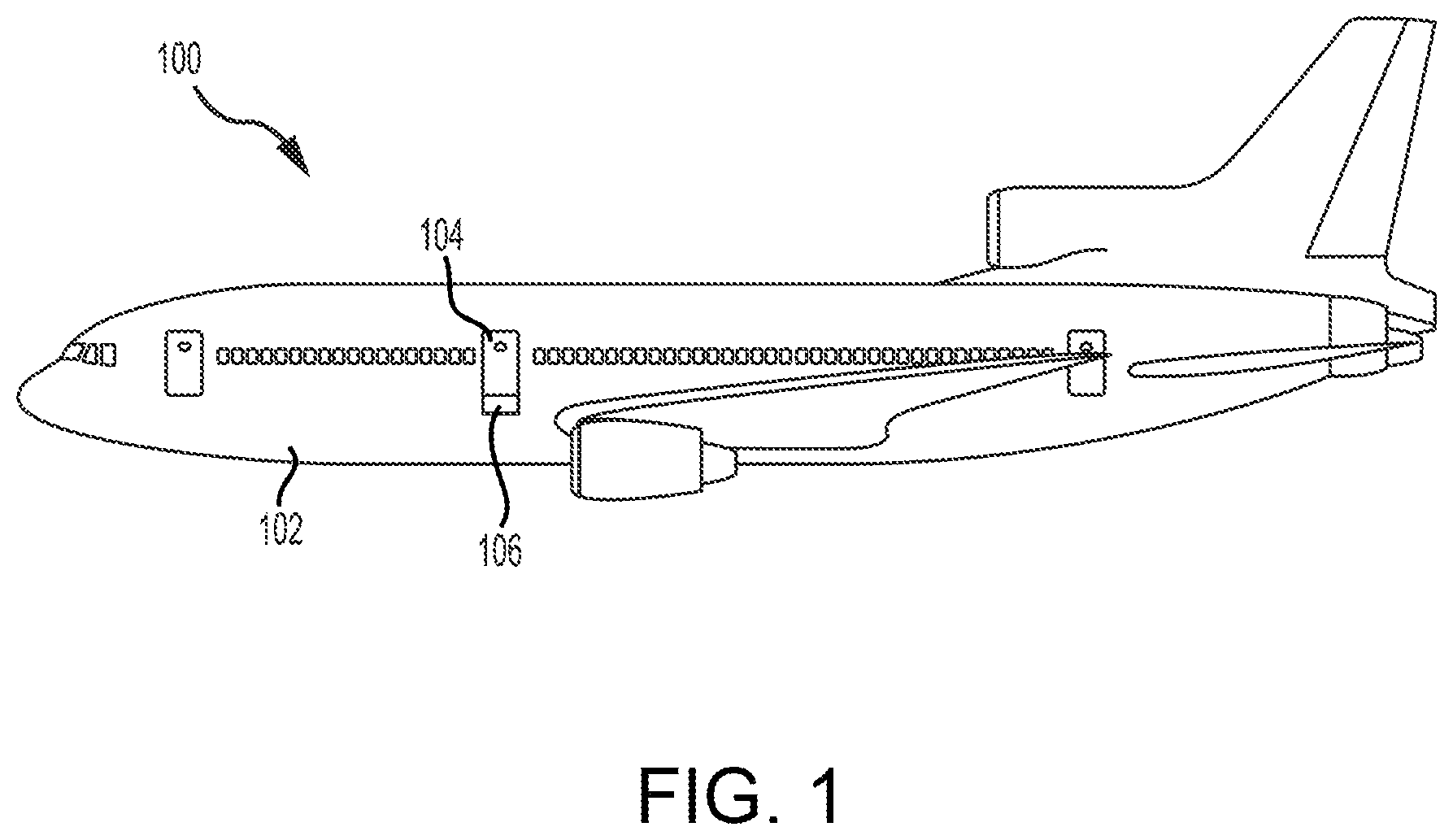 Patent US12139263 — Inflatable girt for evacuation slide — Figure 1