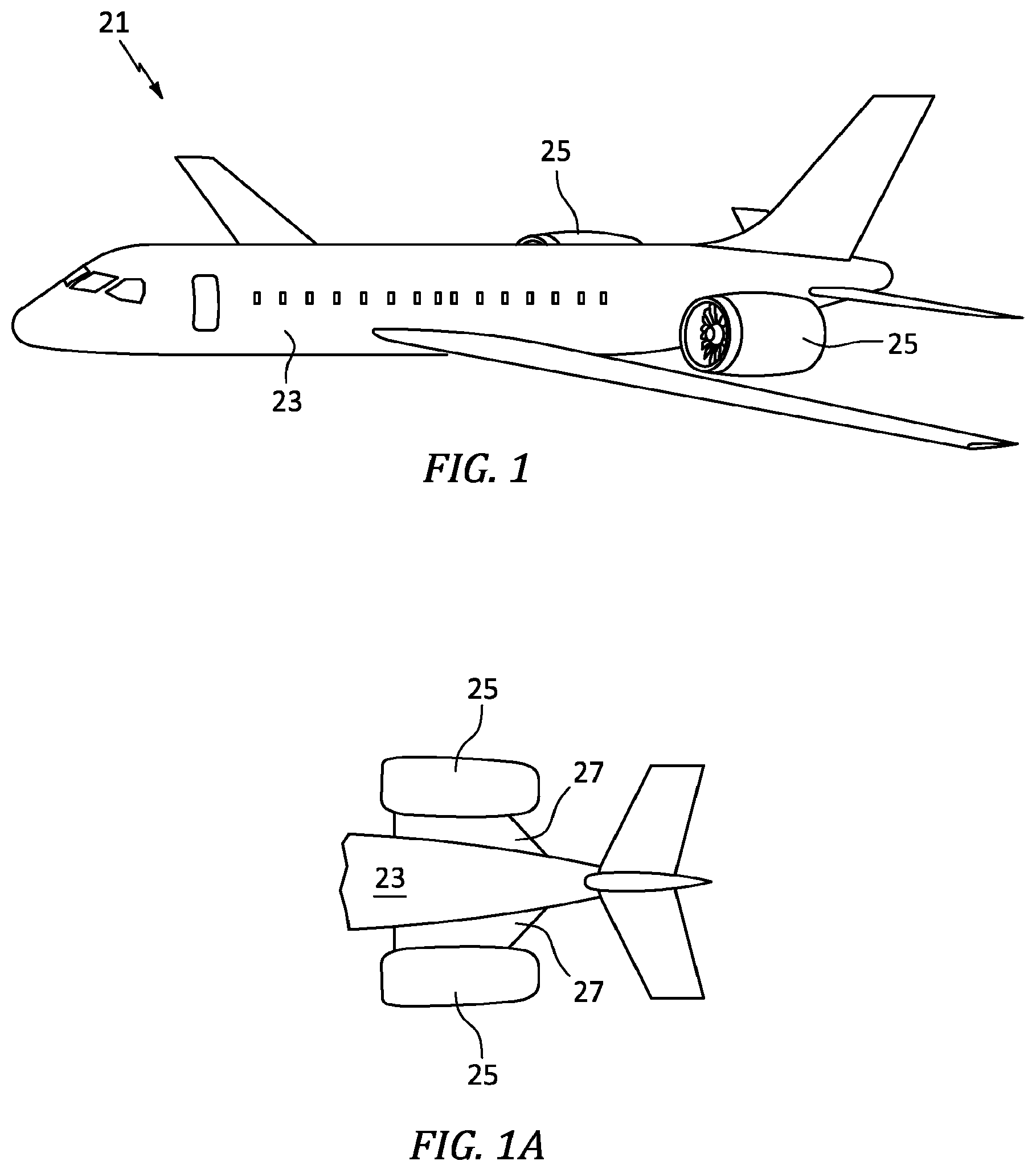 Patent US12139265 — Aircraft propulsion system with intermittent combustion engine and electric transmission system and method for operating the same — Figure 1