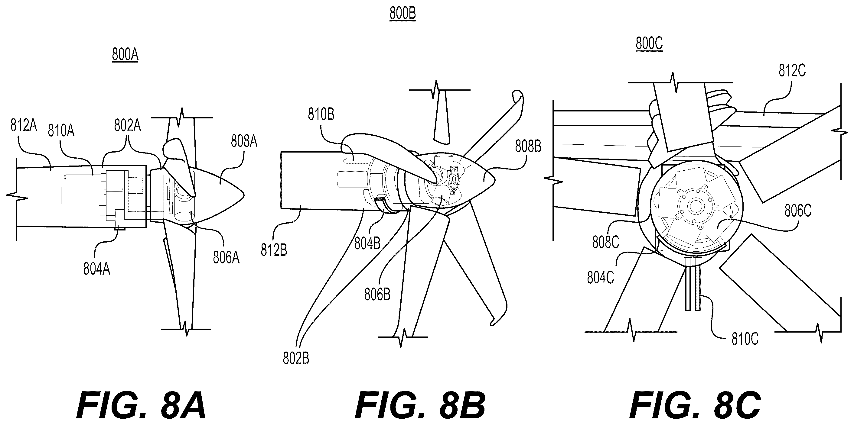 Patent US12139266 Figure 8 – Inverter circuits and electrical propulsion systems for eVTOL aircraft