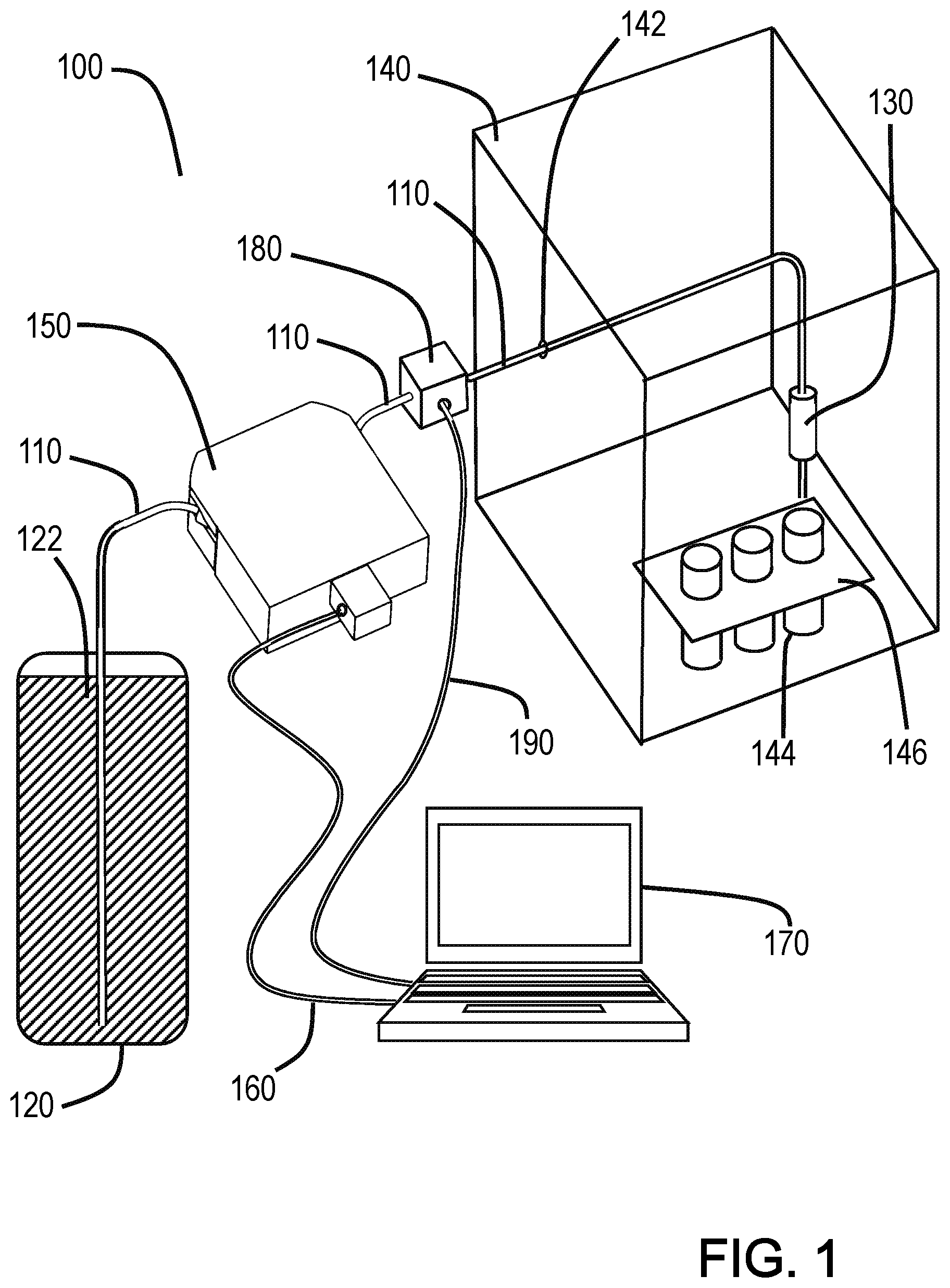 Patent US12139284 — Peristaltic pump-based apparatus and method for the controlled dispensing of fluids — Figure 1