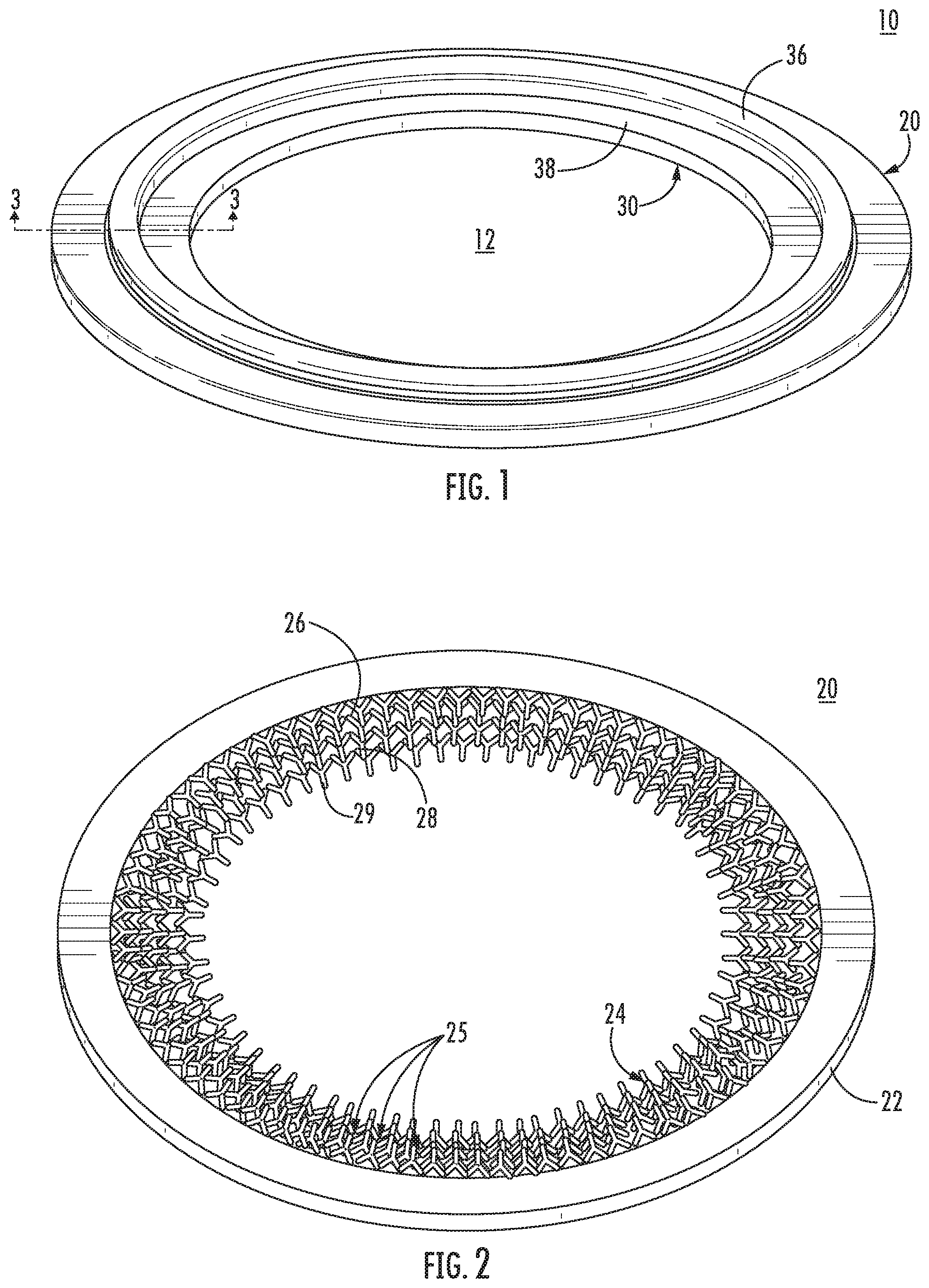 Patent US12139304 — Composite articles of lattice reinforced elastomers — Figure 1