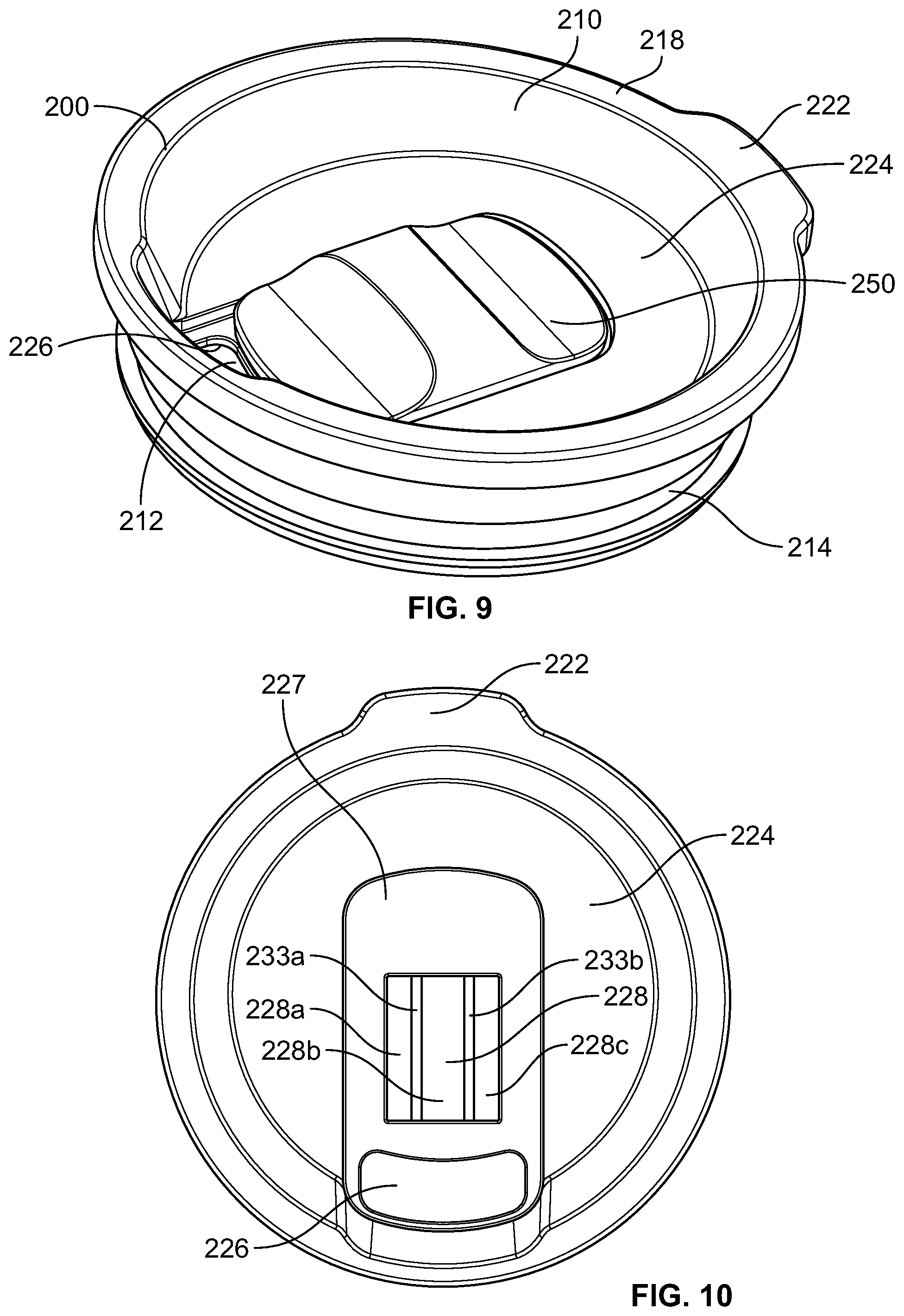 Patent US12139316 Figure 6 – Closure and lid and method of forming closure and lid