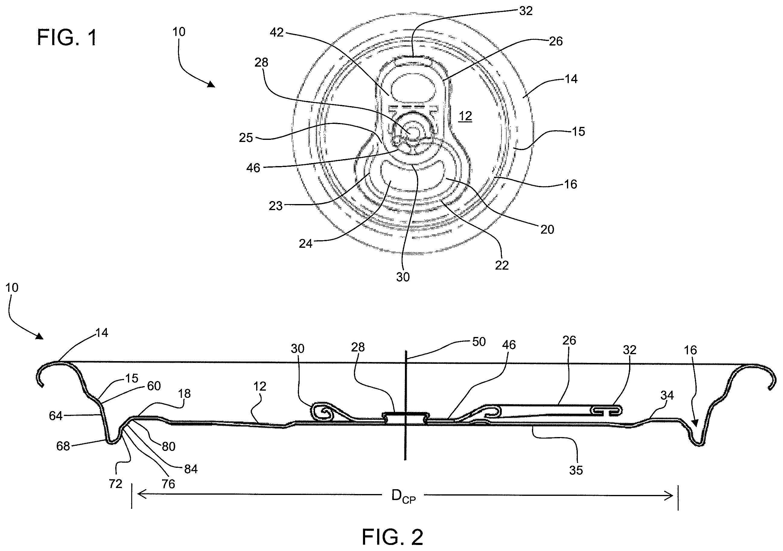Patent US12139317 — Can end — Figure 1