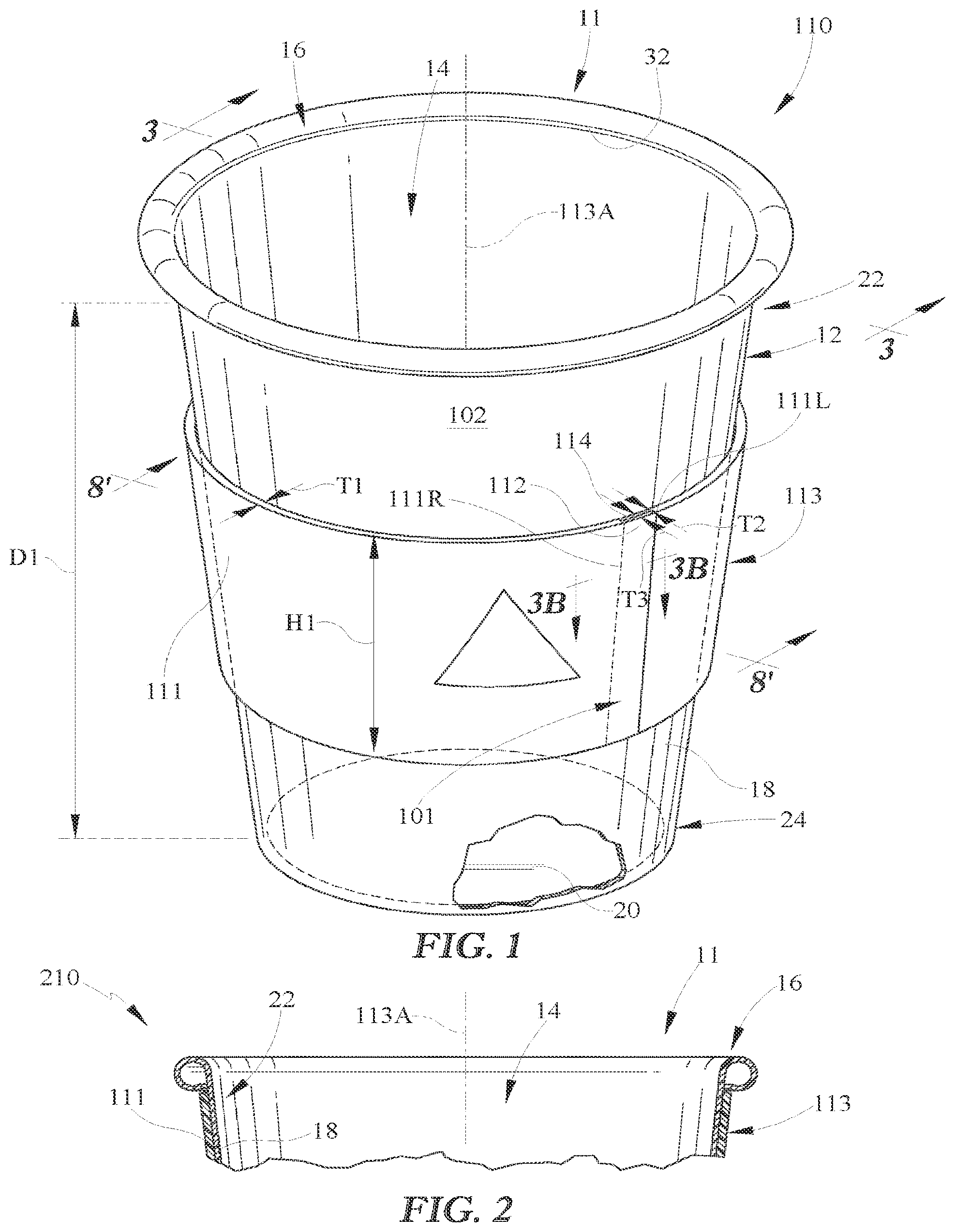 Patent US12139319 — Insulated container — Figure 1