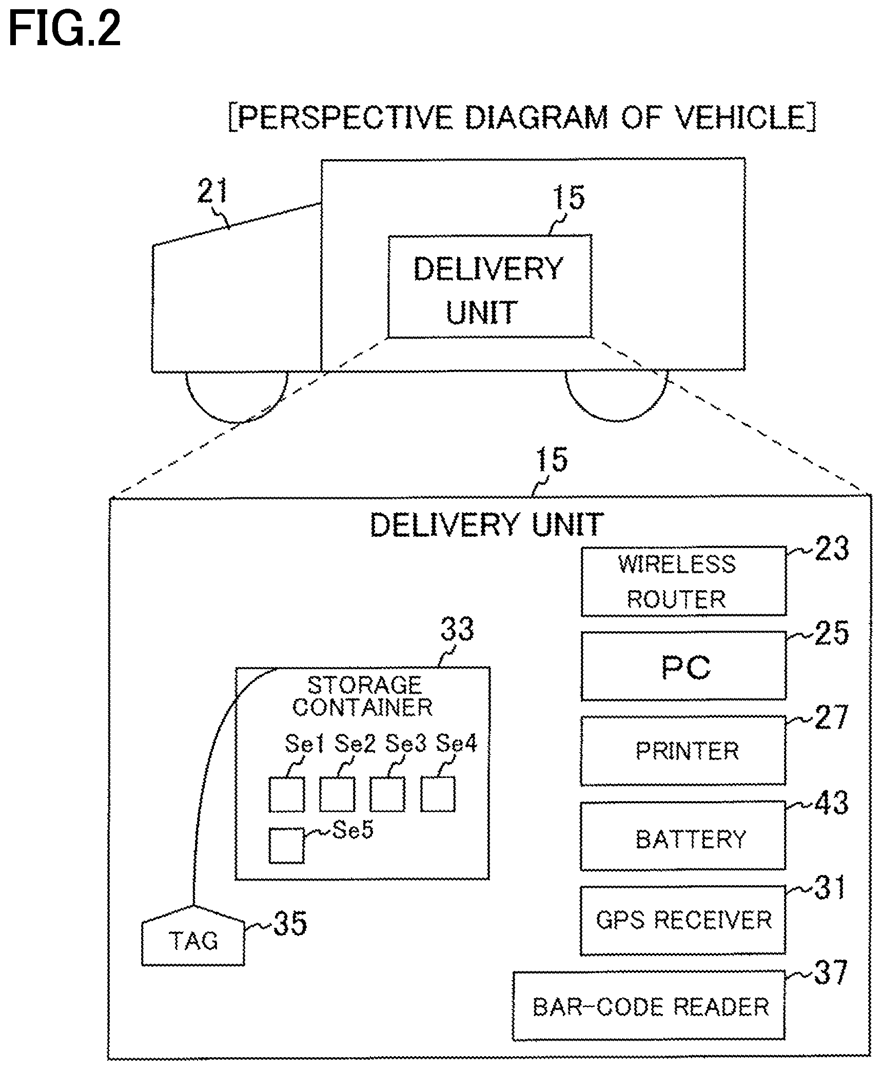 Patent US12139323 Figure 2 – Delivery unit and delivery system