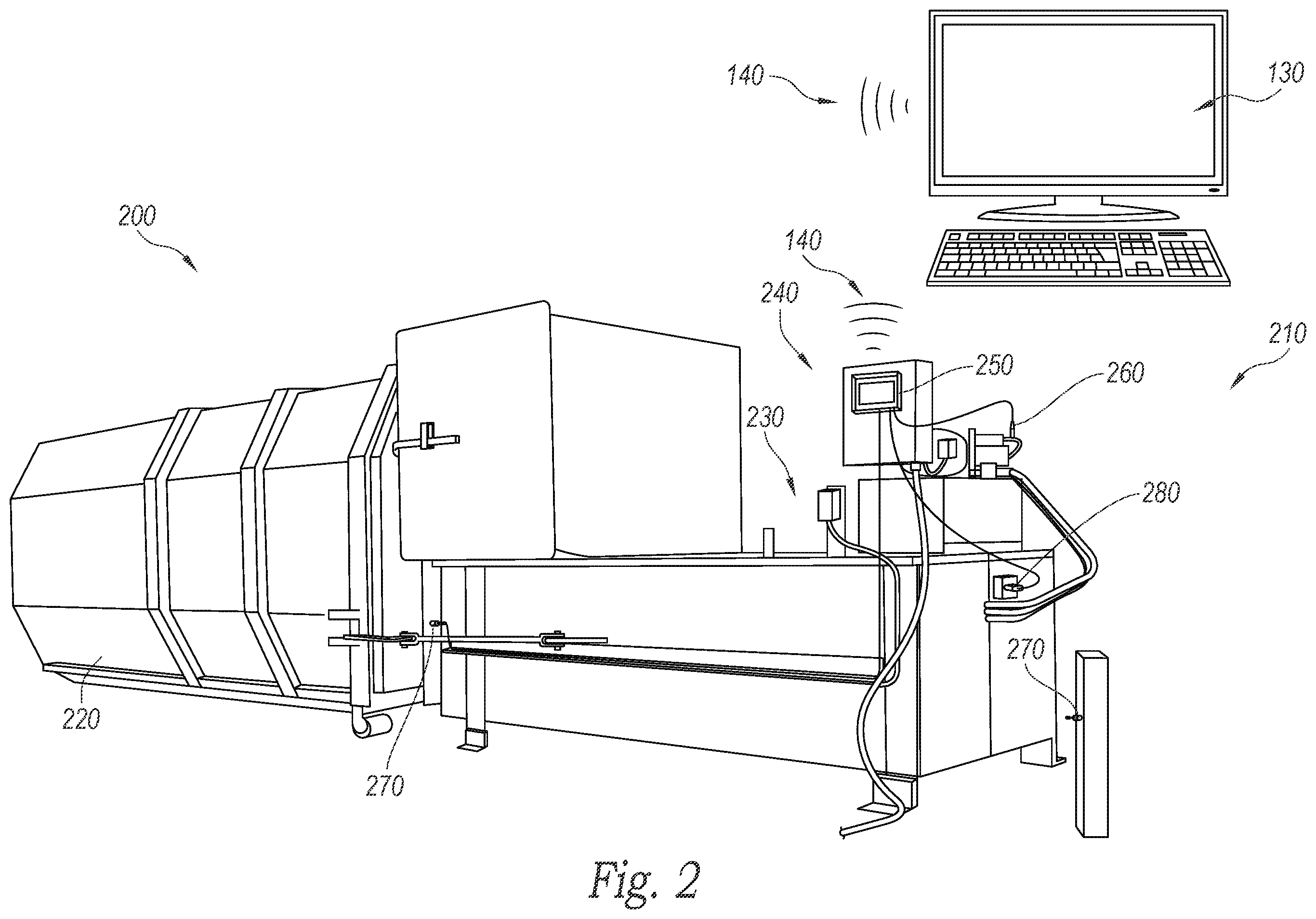 Patent US12139326 Figure 3 – Monitoring fullness of containers