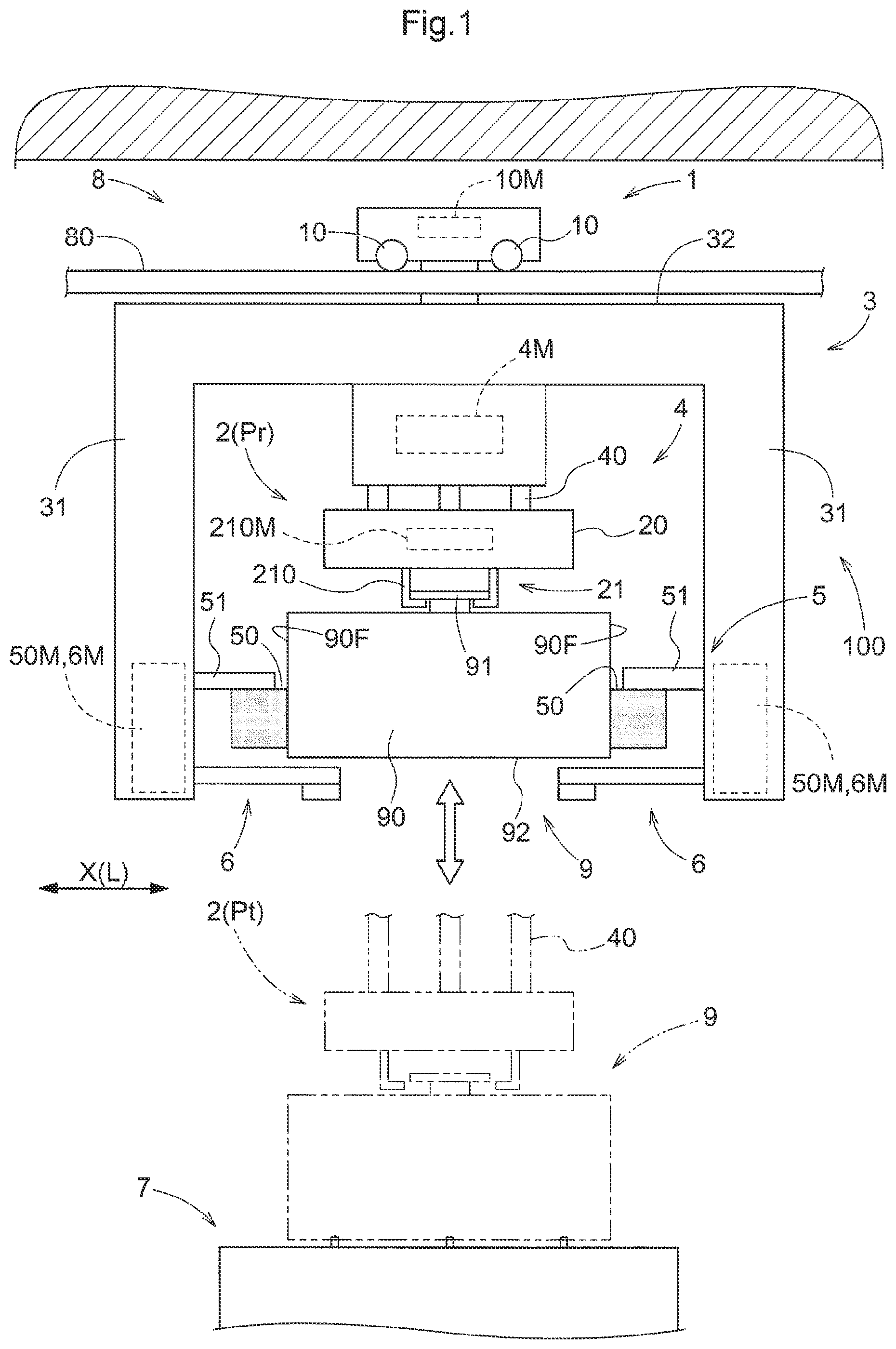 Patent US12139342 — Article transport vehicle — Figure 1