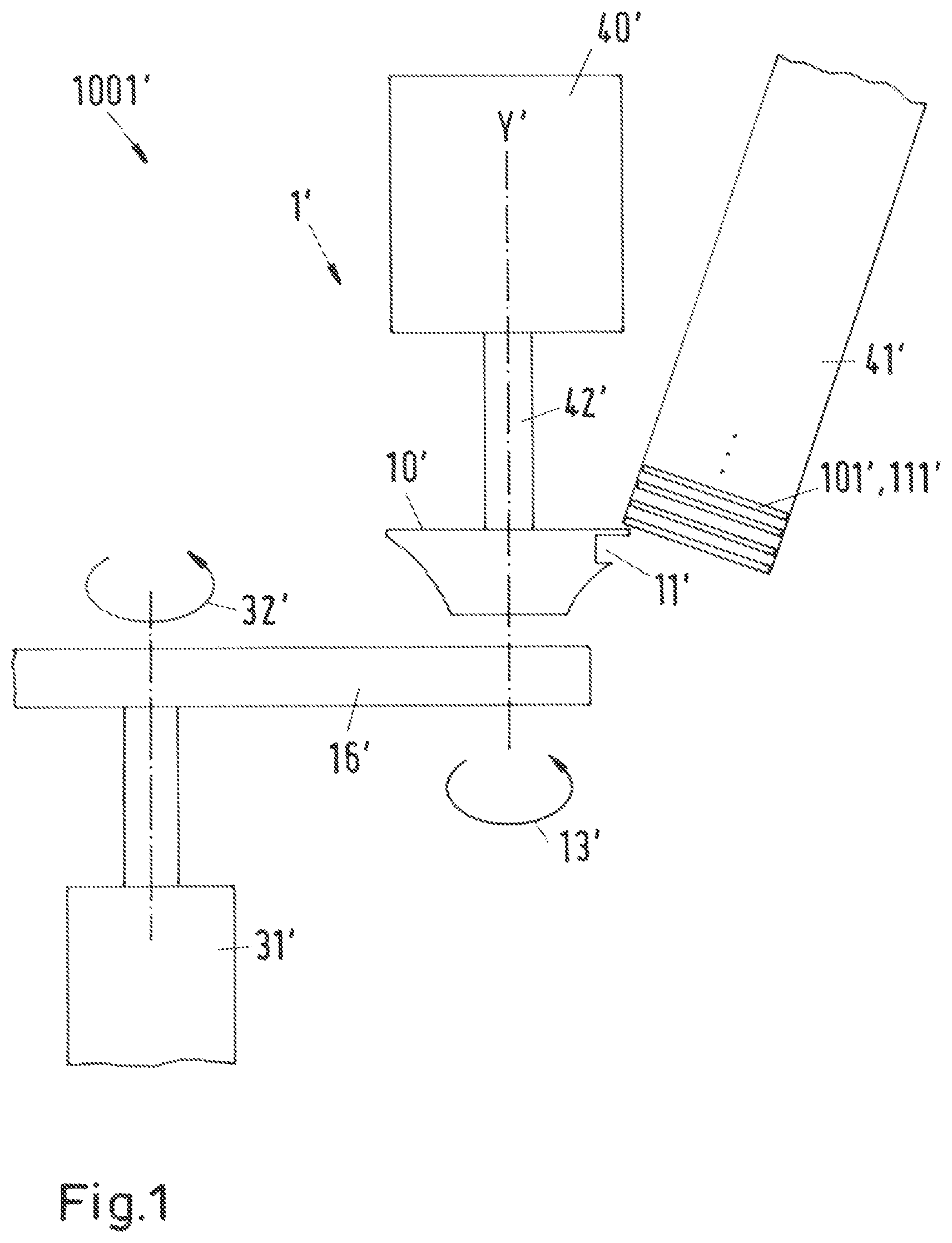 Patent US12139354 — De-stacking device for separating lids — Figure 1