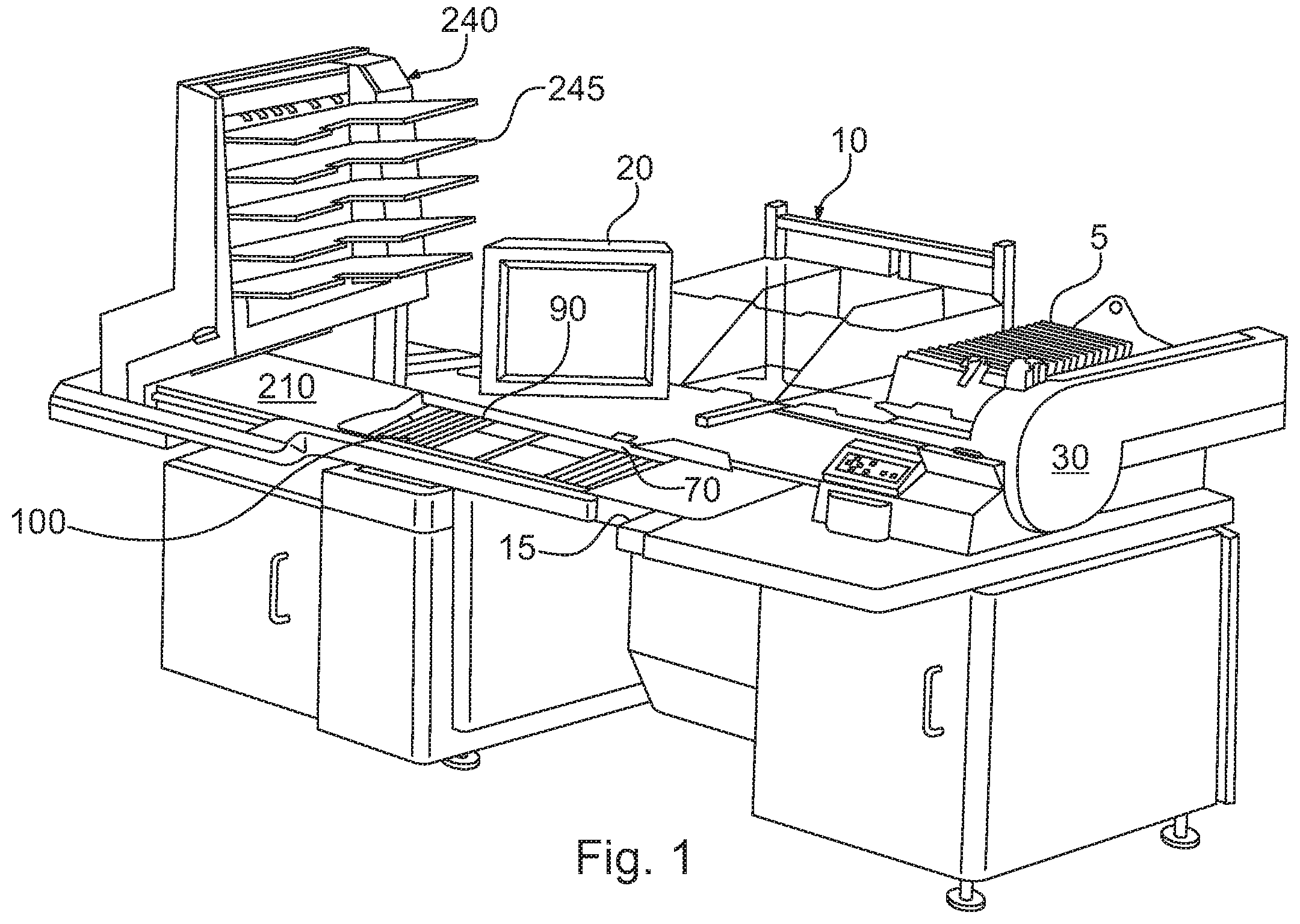 Patent US12139361 Figure 1 – Feeder for feeding document to document imaging system and method for feeding documents