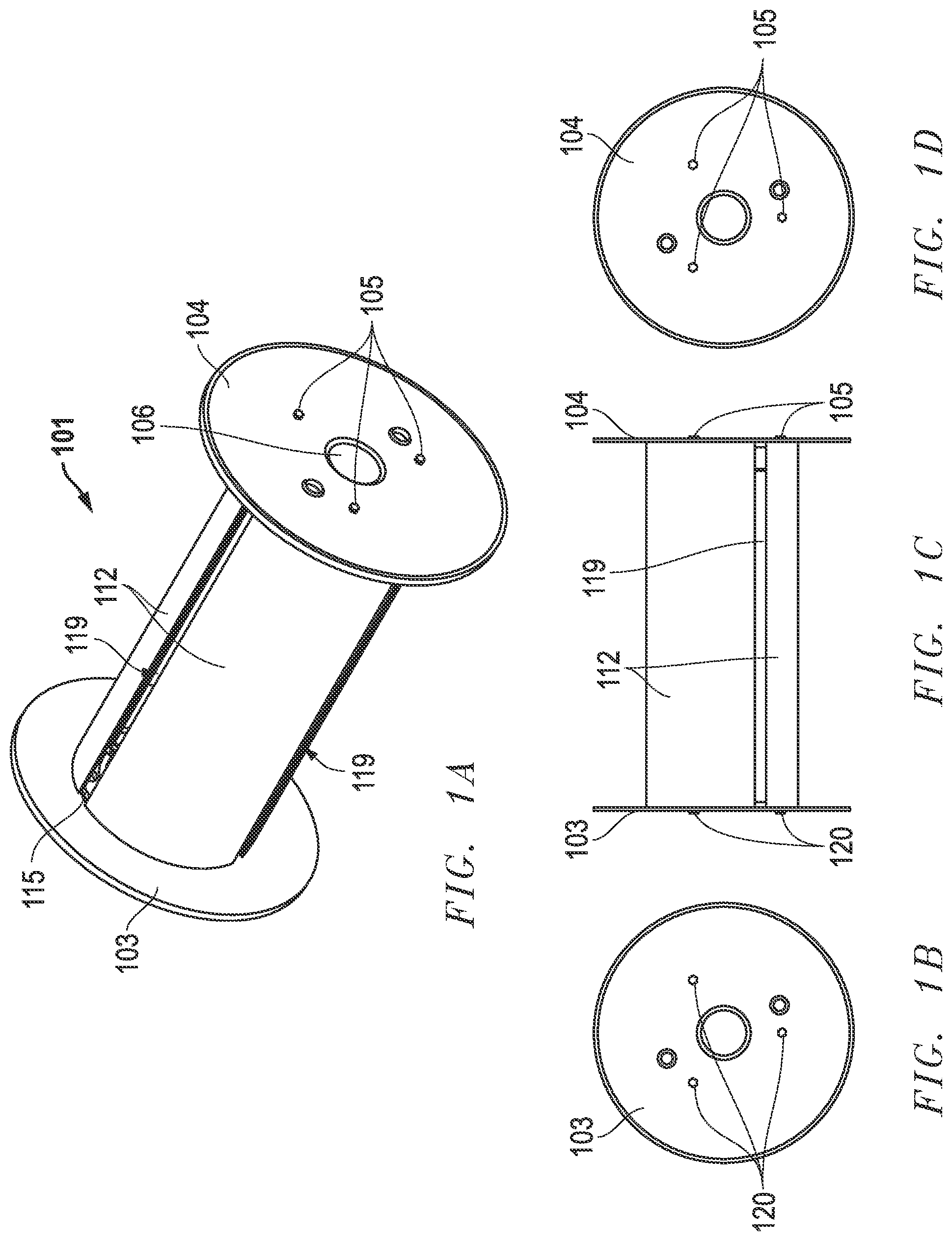 Patent US12139367 — Apparatus and method for packaging wire or cable in a barrel or drum container — Figure 1