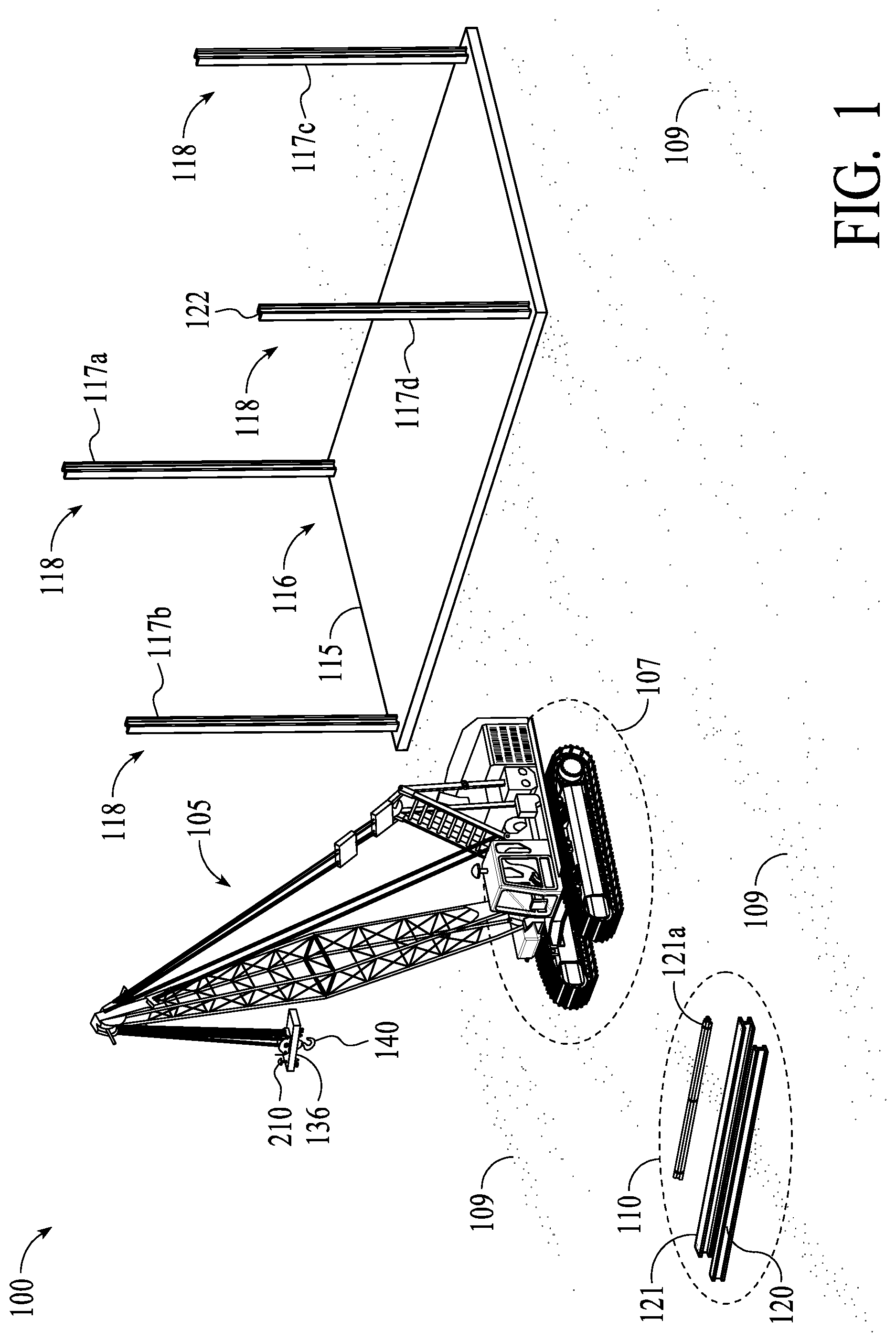 Patent US12139376 — Systems and methods for assisting a crane operator — Figure 1