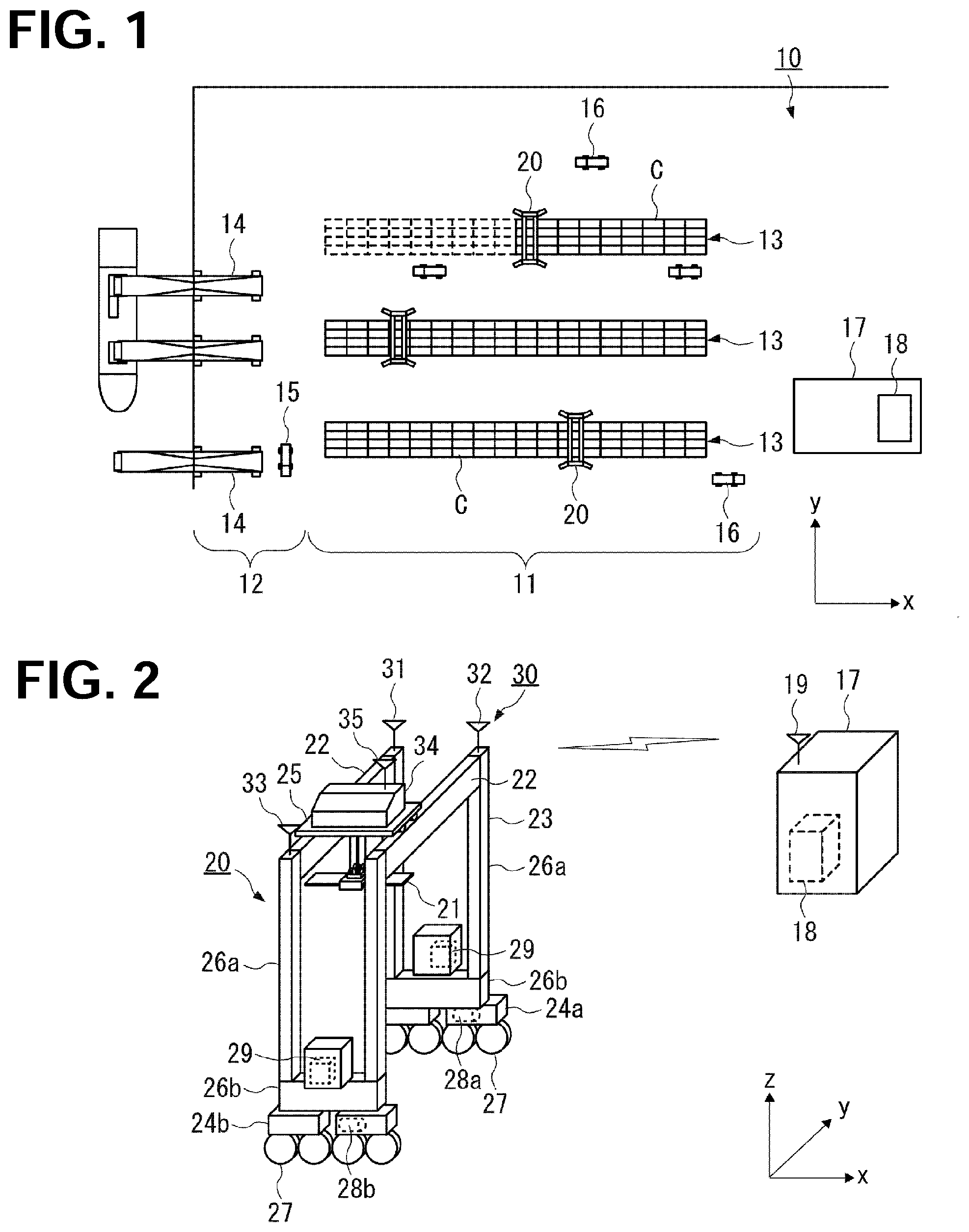Patent US12139378 — Control system and control method for cranes — Figure 1