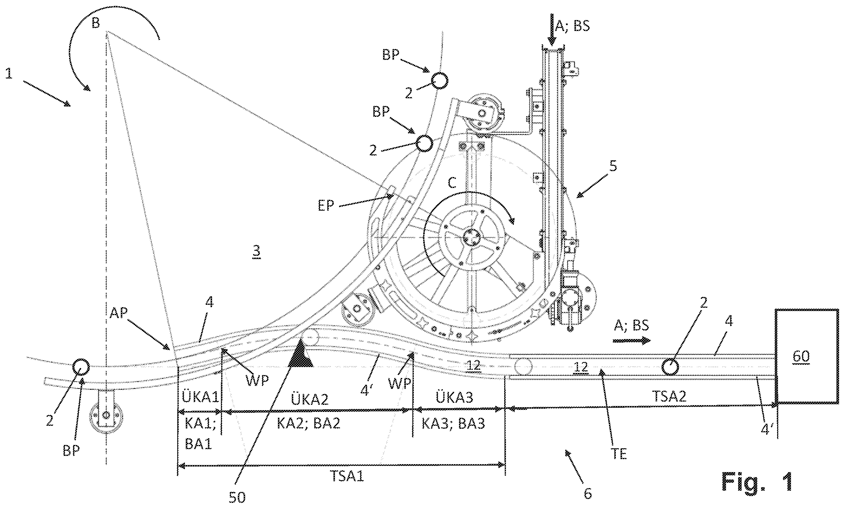 Patent US12139386 — Container-handling apparatus — Figure 1