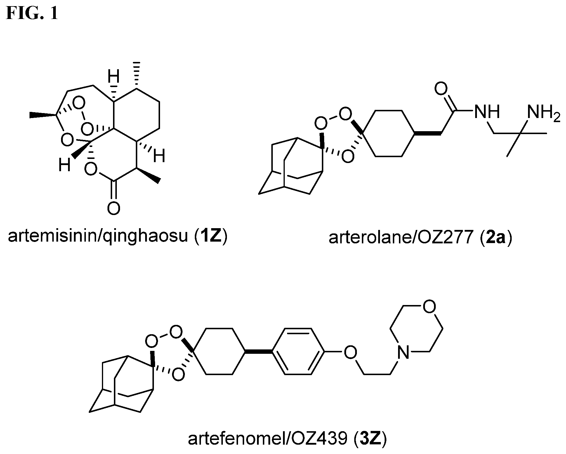 Patent US12139470 — Trioxolane agents — Figure 1
