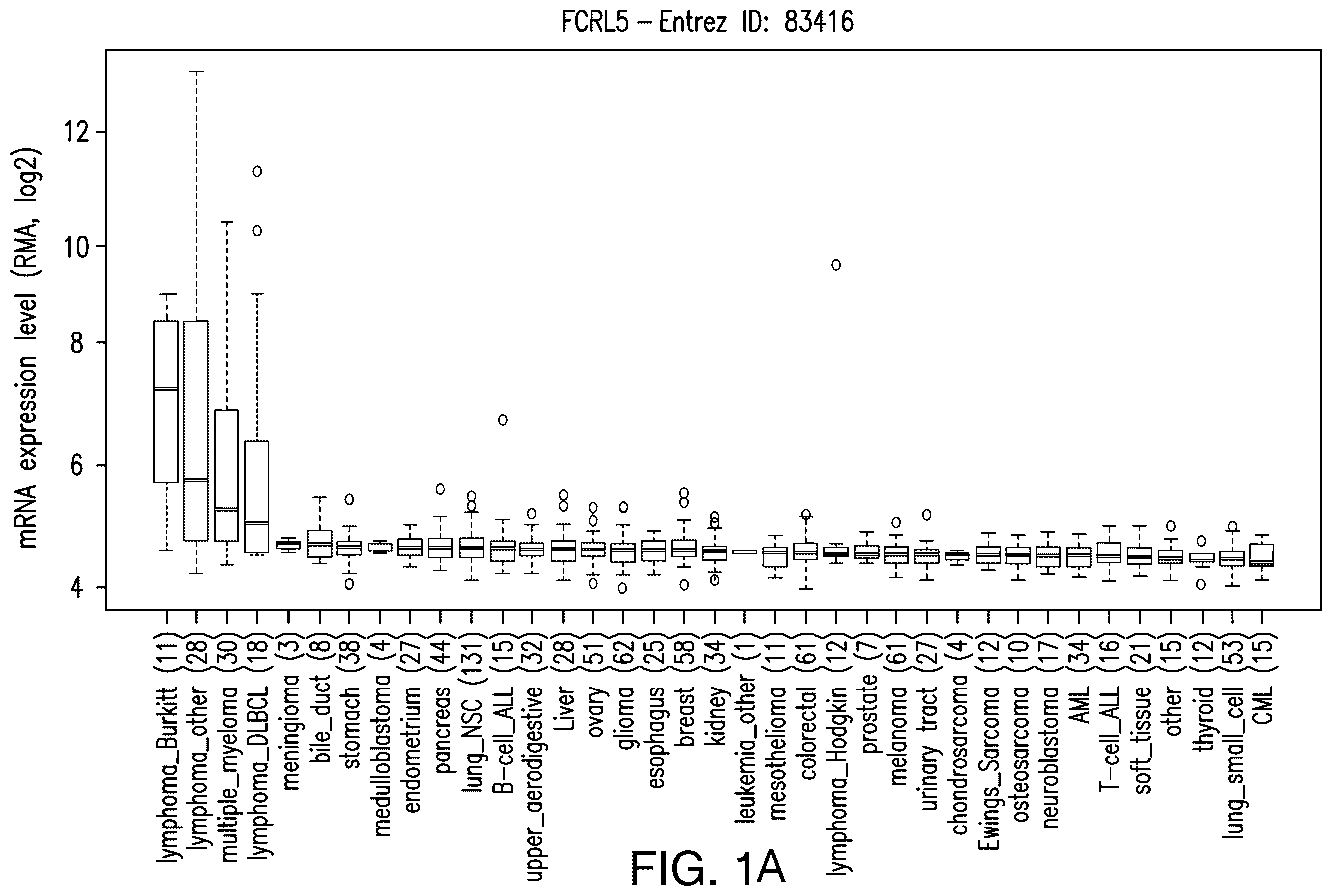 Patent US12139538 — Chimeric antigen receptors targeting Fc receptor-like 5 and uses thereof — Figure 1