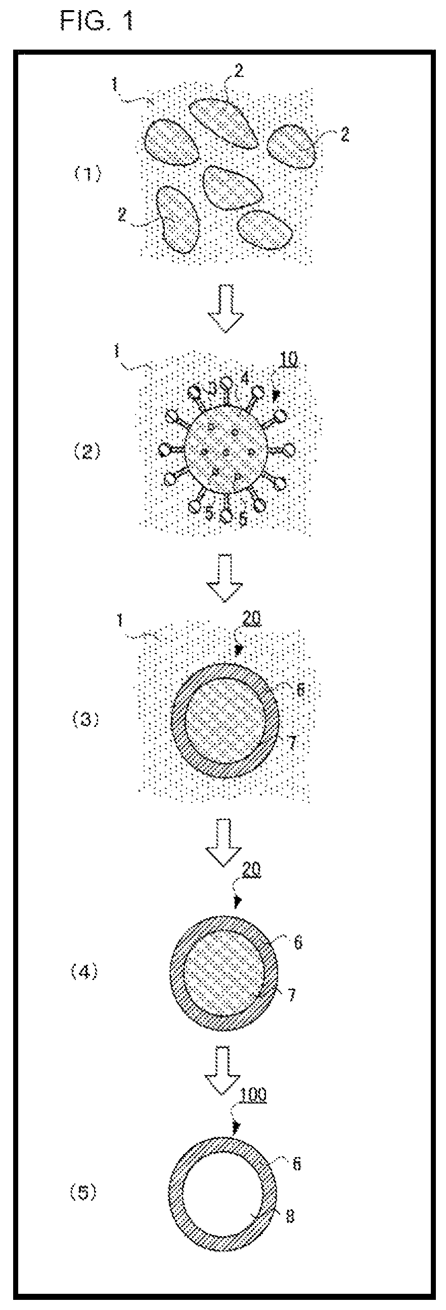 Patent US12139609 — Resin composition comprising thermoplastic plastomer and hollow resin particles and molded product thereof — Figure 1