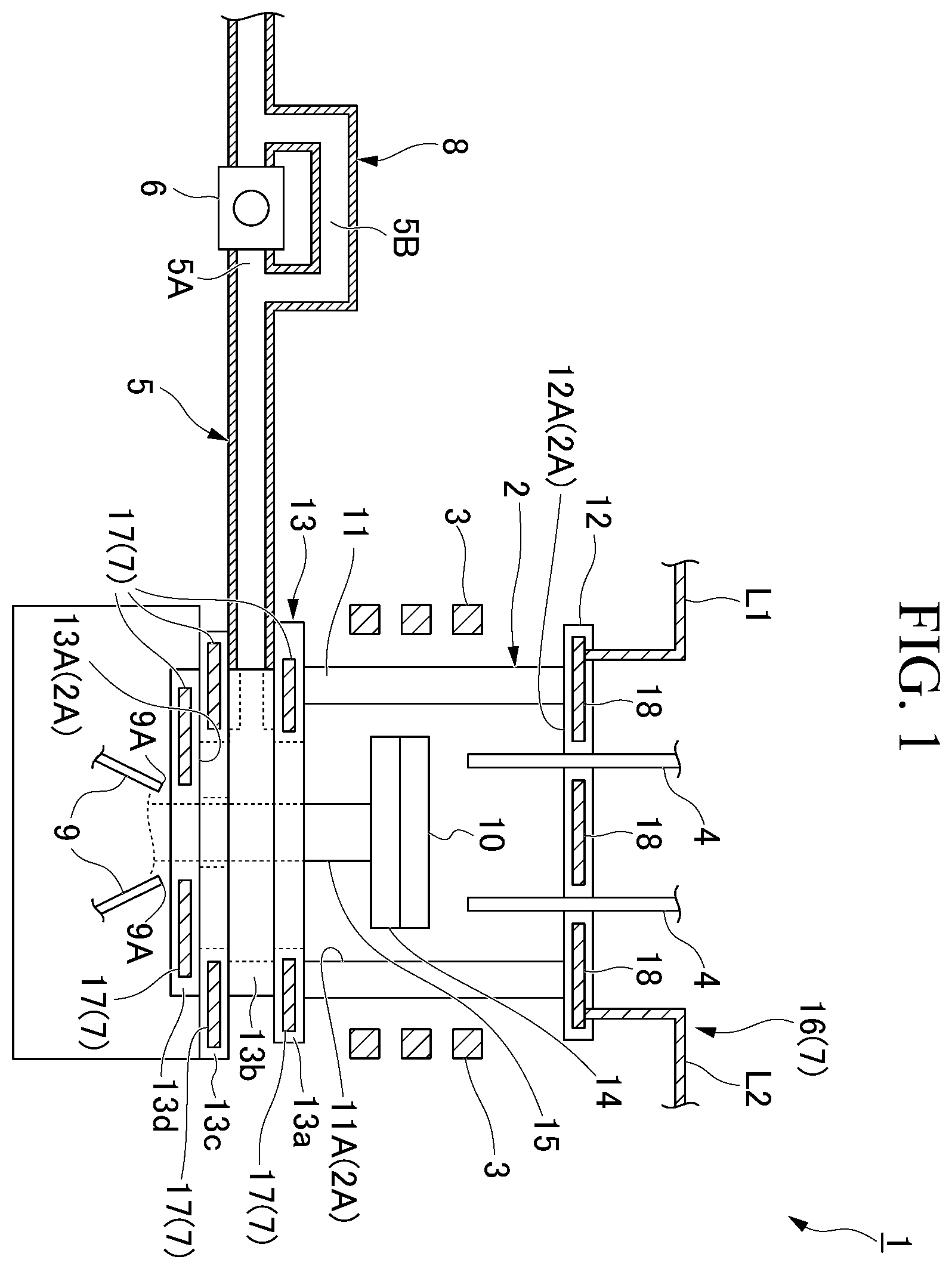 Patent US12139788 — Cleaning apparatus for component for semiconductor production apparatus, cleaning method for component of semiconductor production apparatus, and cleaning system for component of semiconductor production apparatus — Figure 1
