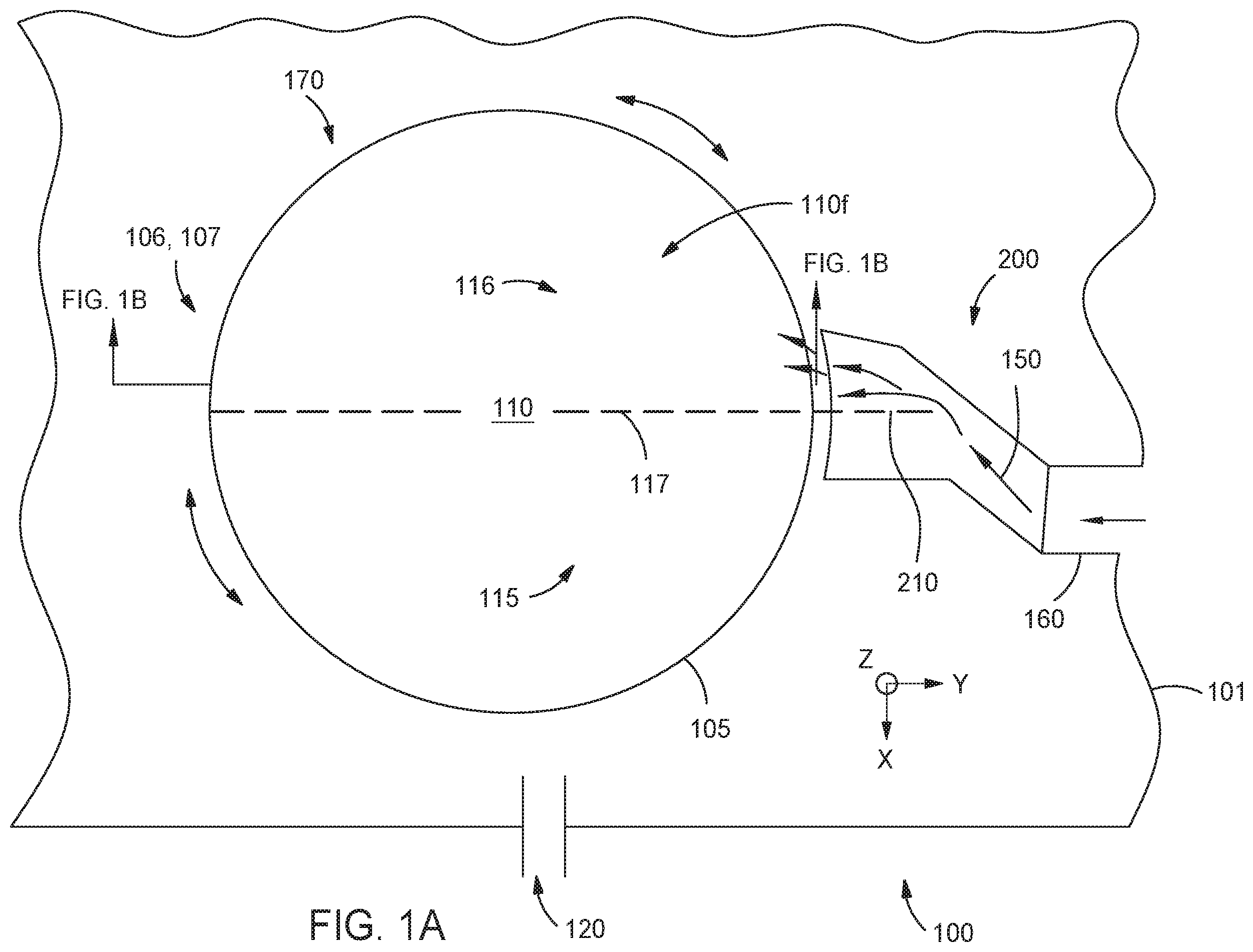 Patent US12139790 — Processing system and method of delivering a reactant gas — Figure 1