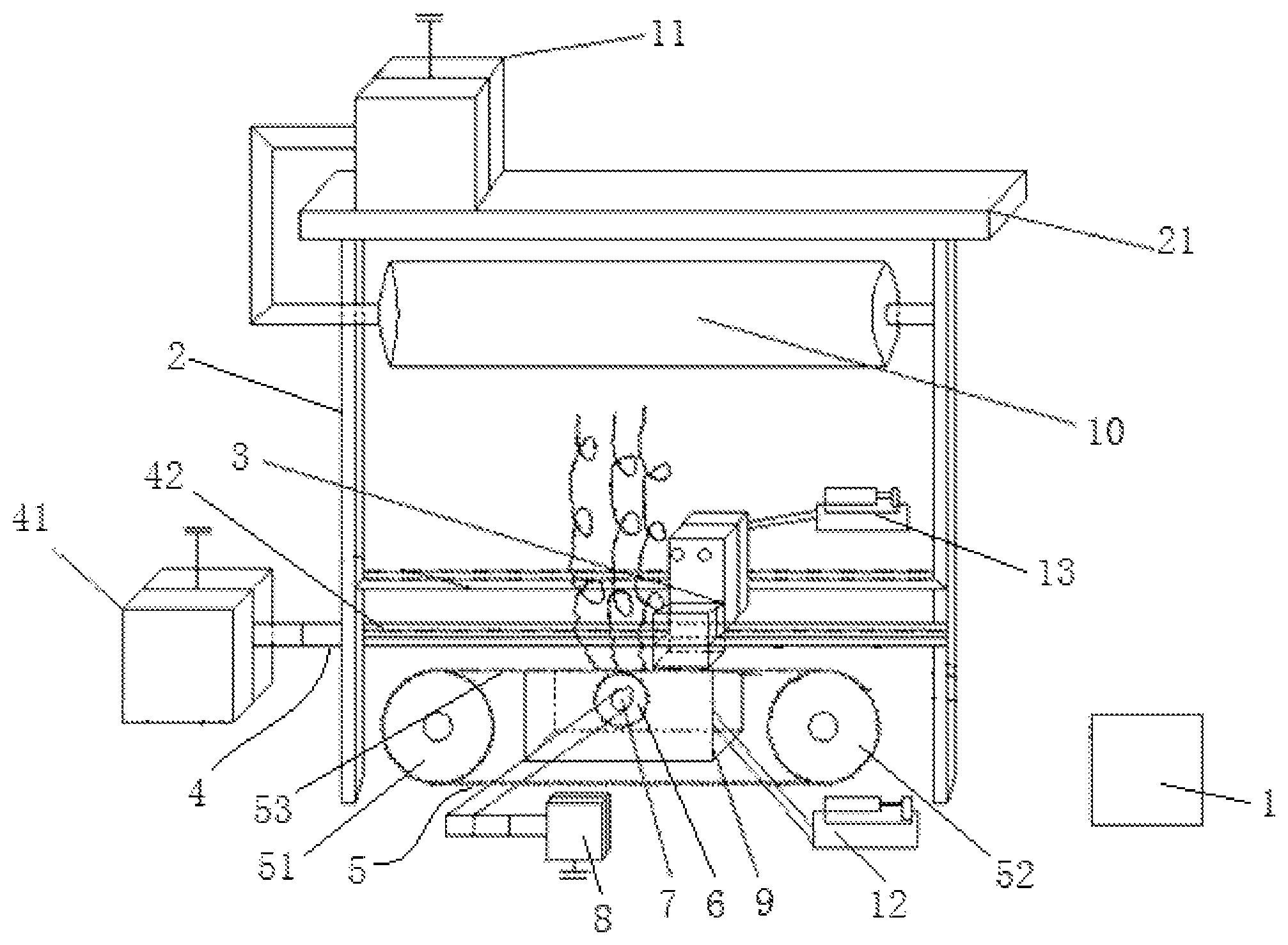 Patent US12139820 — Electrospinning apparatus for fabricating nanofiber of core-shell structure — Figure 1
