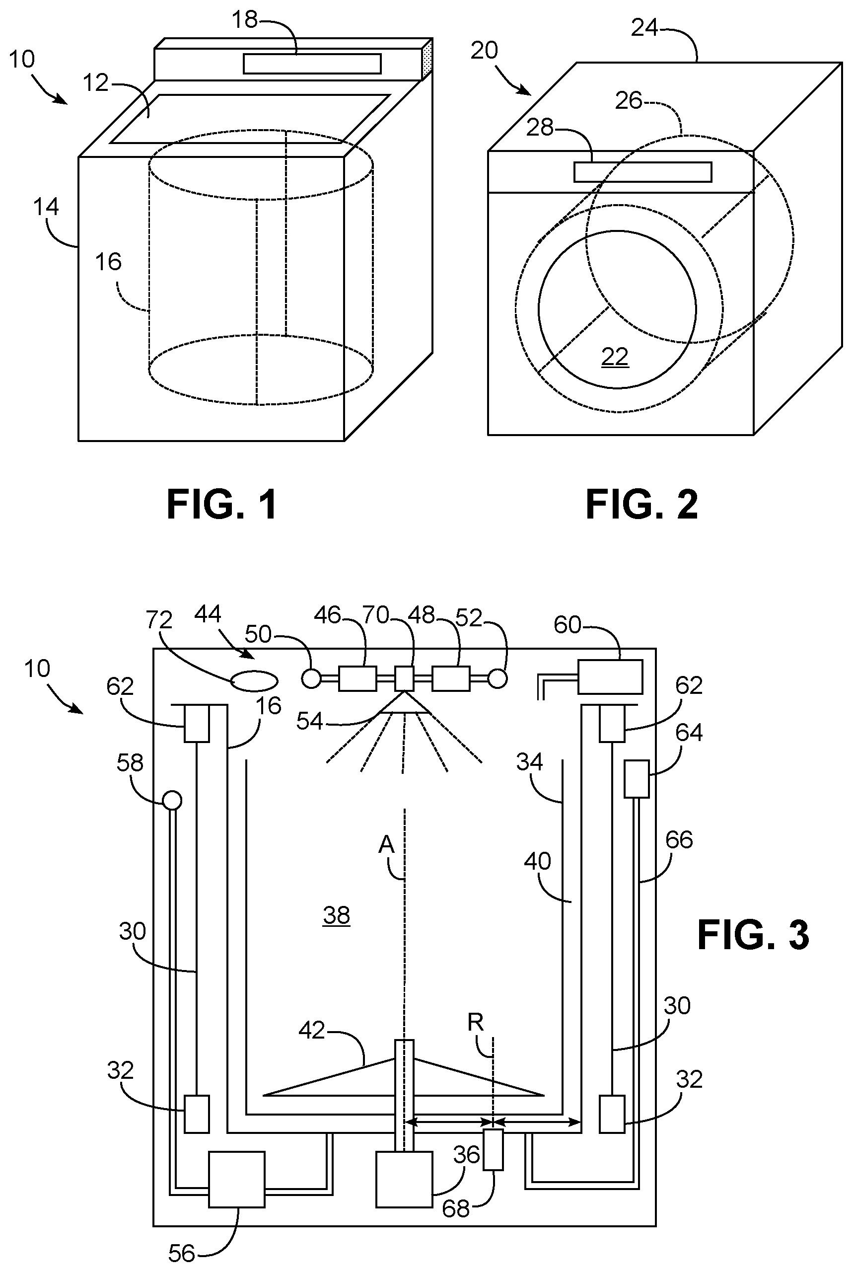 Patent US12139836 — Laundry washing machine with dynamic rinse system — Figure 1
