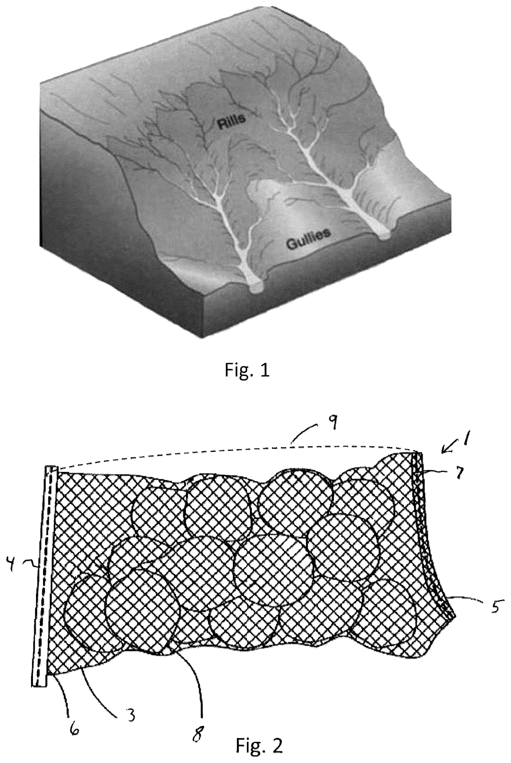 Patent US12139869 — Method for reducing erosion on hillsides — Figure 1